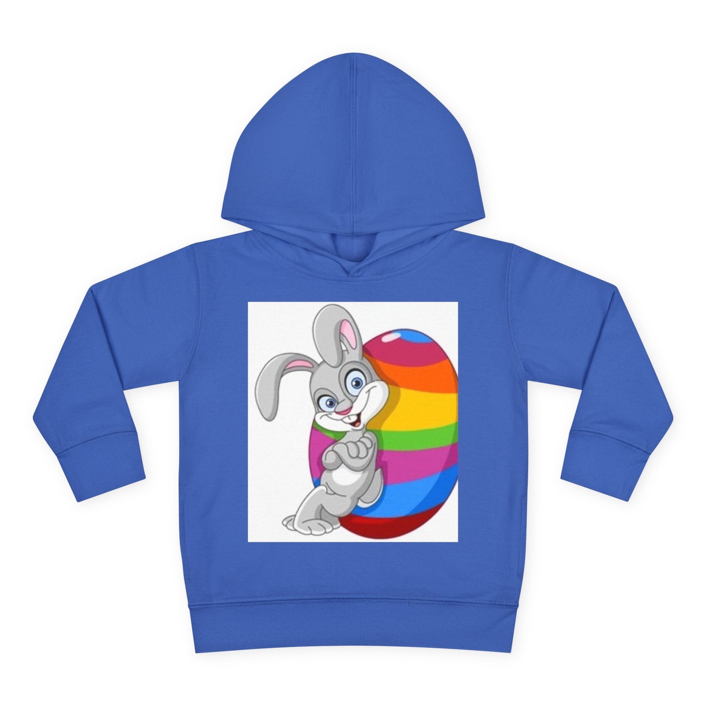 Colorful Easter Bunny Toddler Pullover Hoodie