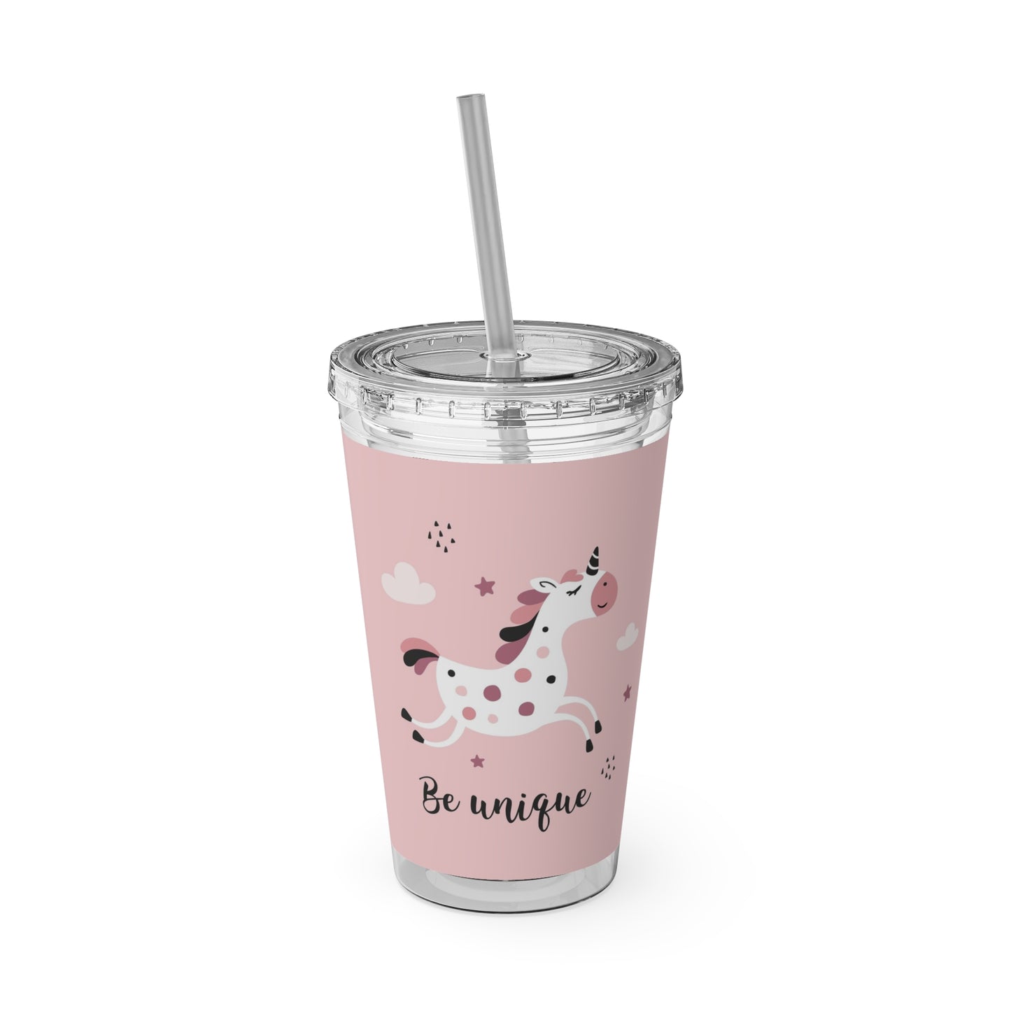 Sunsplash Unicorn Tumbler – 16oz Drinkware with Straw, Perfect for Kids & Unicorn Lovers