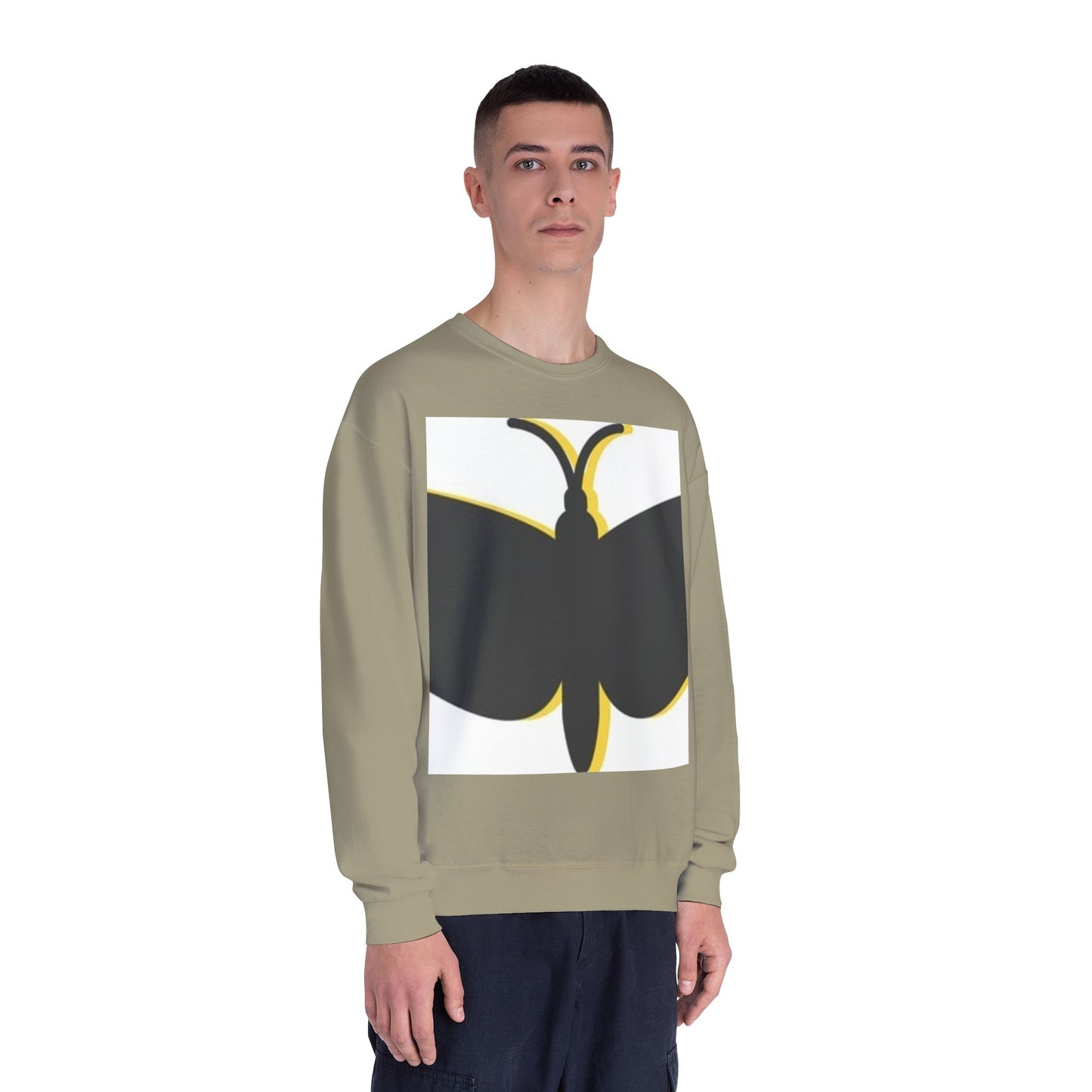 Butterfly Emblem Unisex Sweatshirt - Cozy Style for Nature Lovers