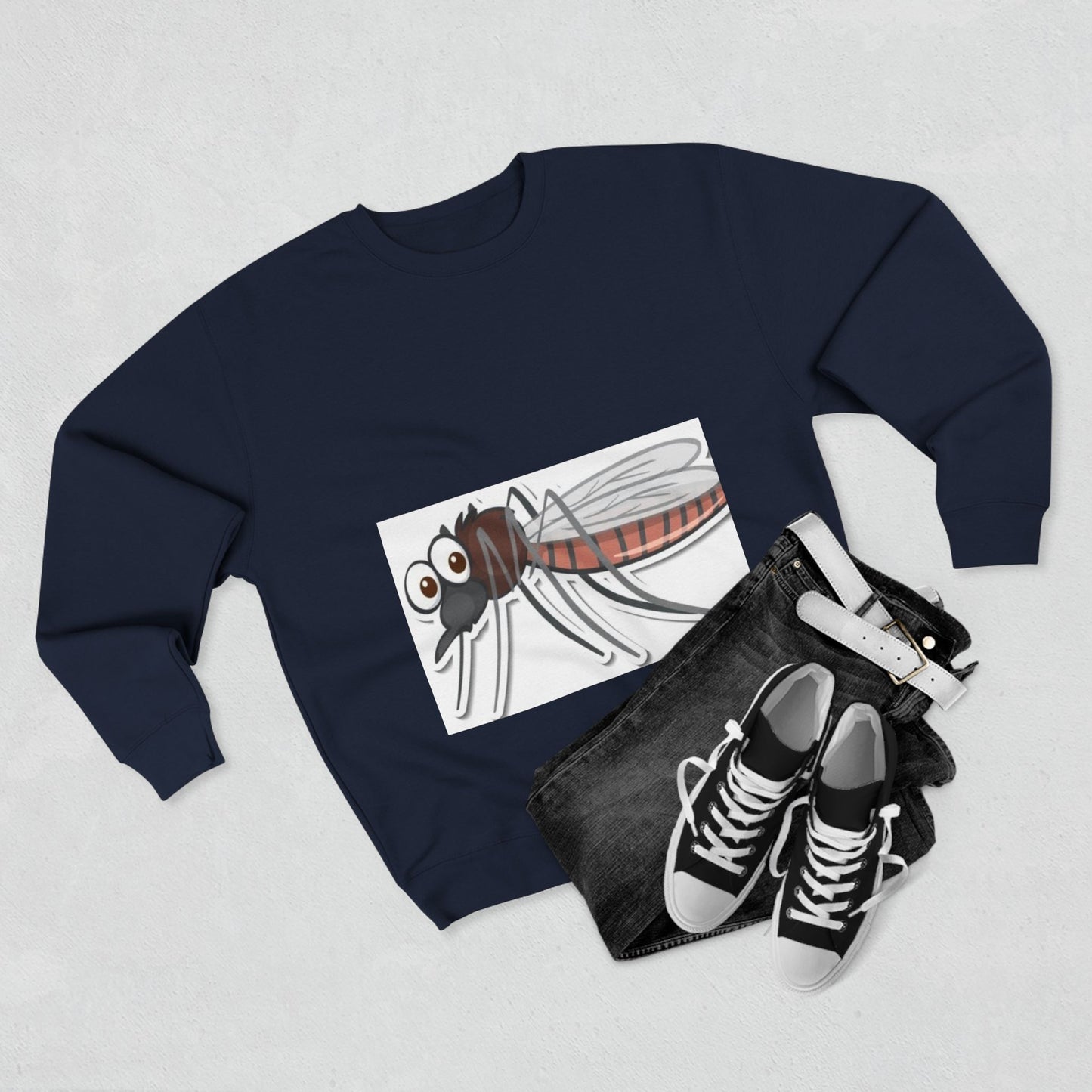 Funny Mosquito Graphic Unisex Crewneck Sweatshirt