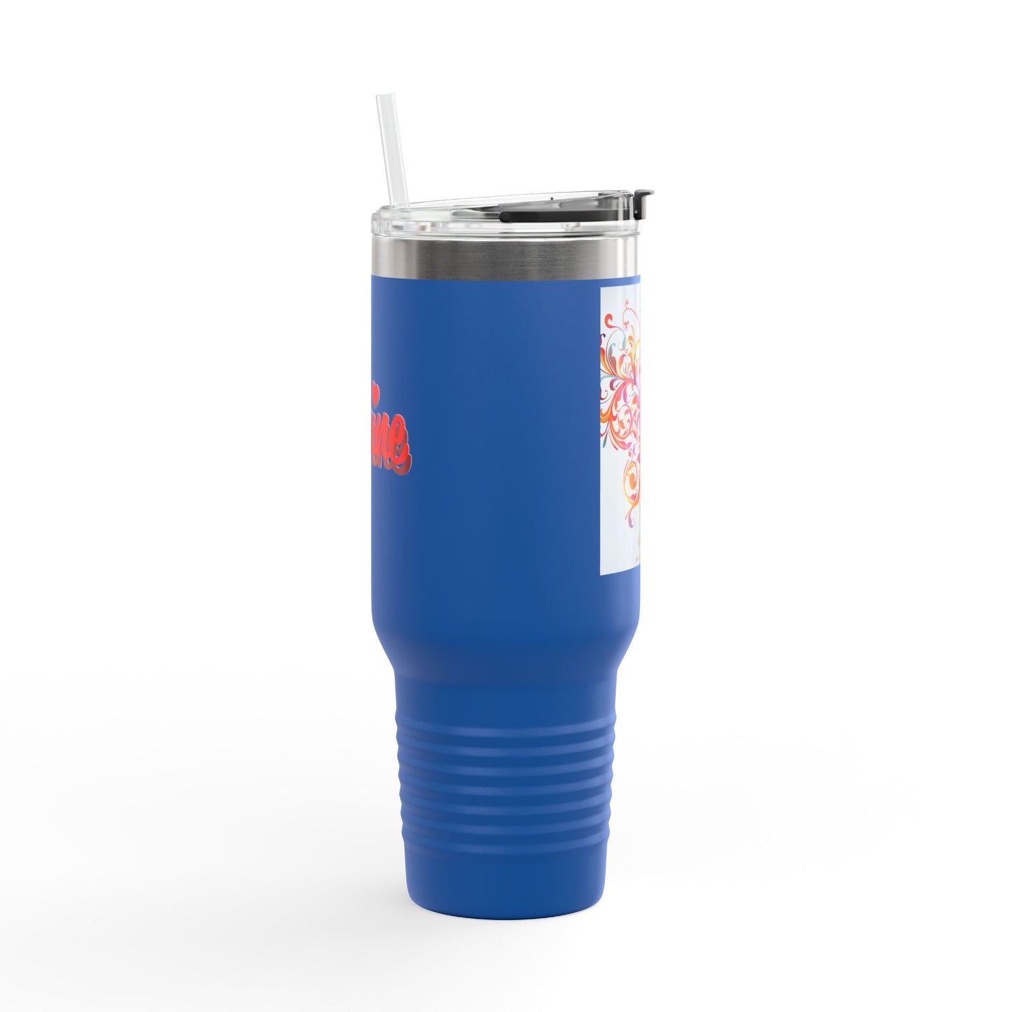 Elegant Insulated Travel Mug | 40oz with Nature-Inspired Design