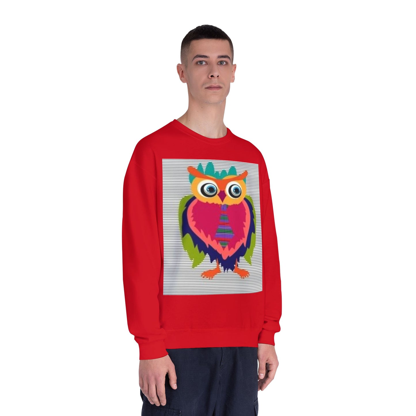 Colorful Owl Sweatshirt - Unisex Crewneck