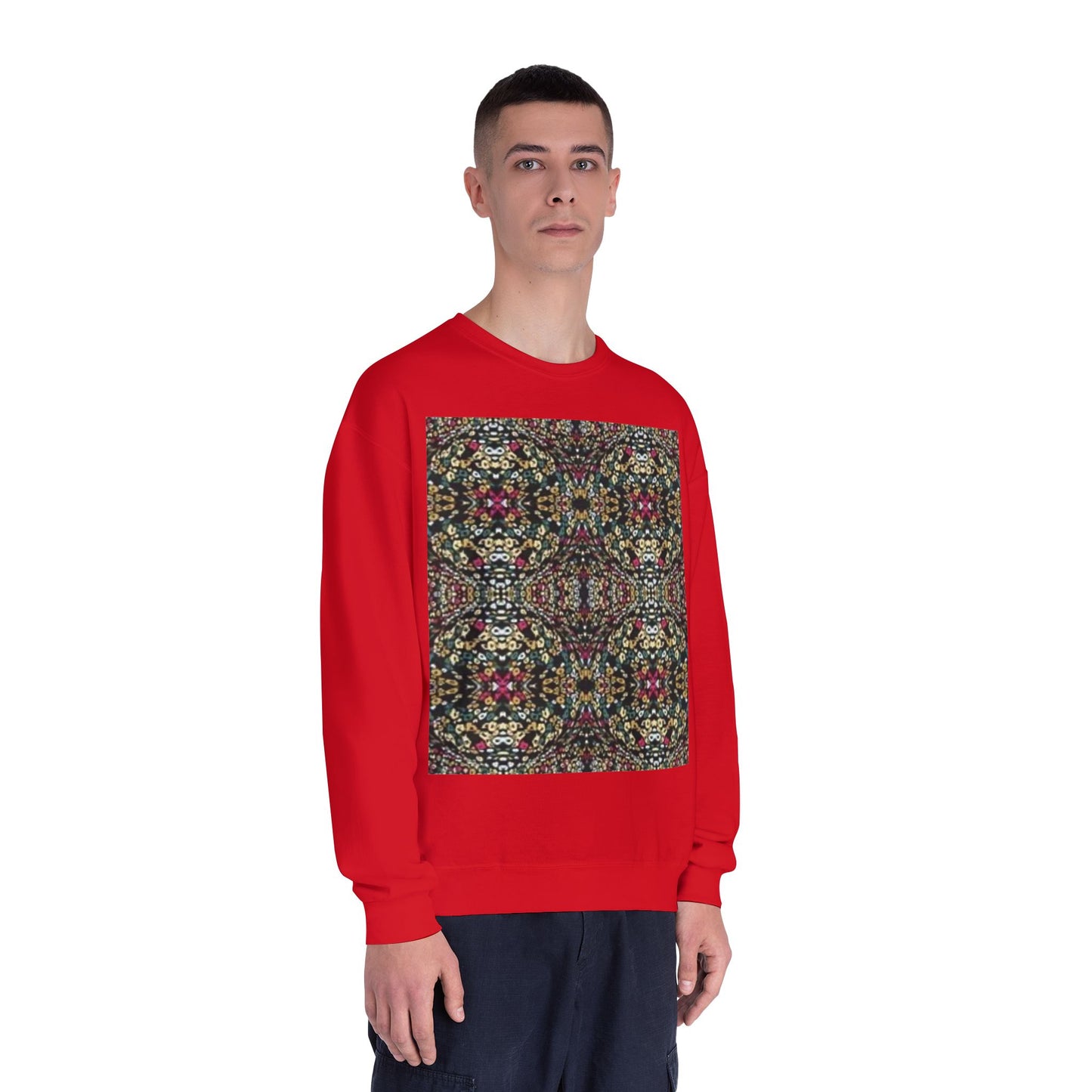 Vibrant Floral Pattern Unisex Crewneck Sweatshirt