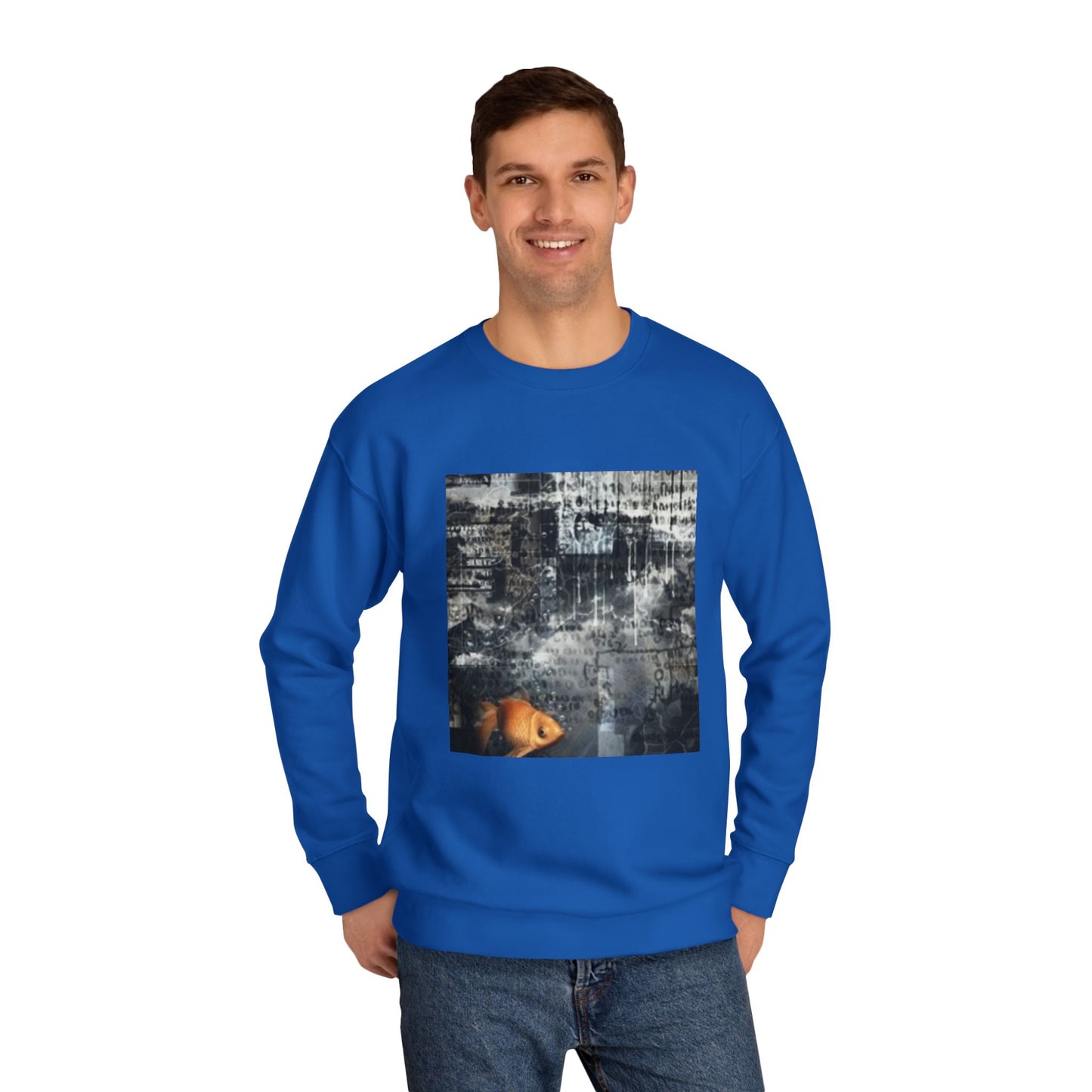 Roaring Lion Unisex Crew Sweatshirt - Bold Art for Animal Lovers