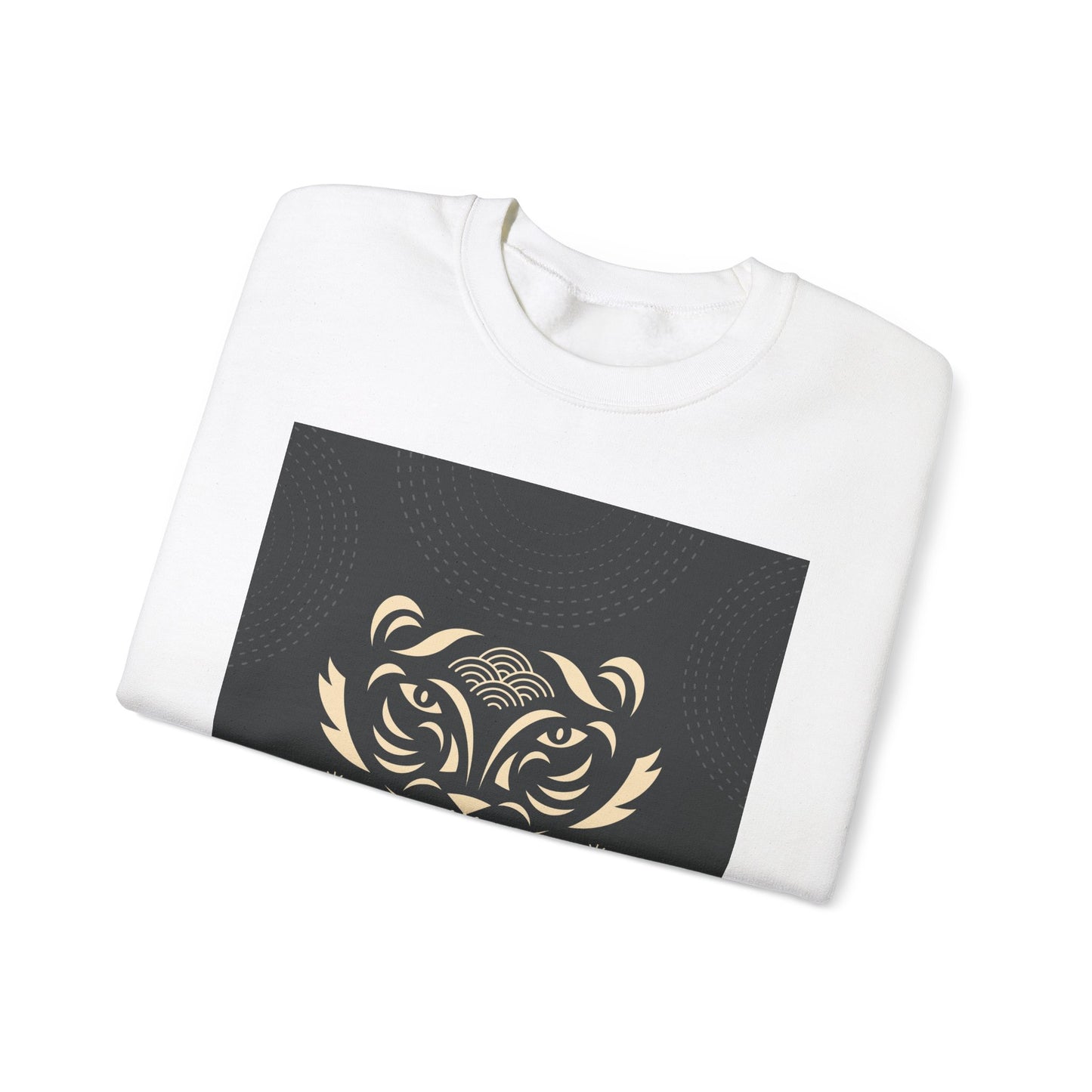 Halloween-Themed Unisex Crewneck Sweatshirt with Spooky Eyes and Bird Design