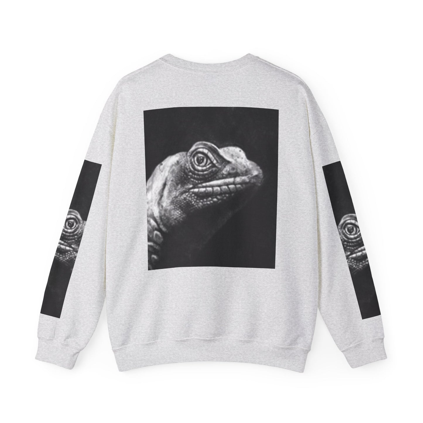 Unique Unisex Crewneck Sweatshirt with Bold Lizard Design