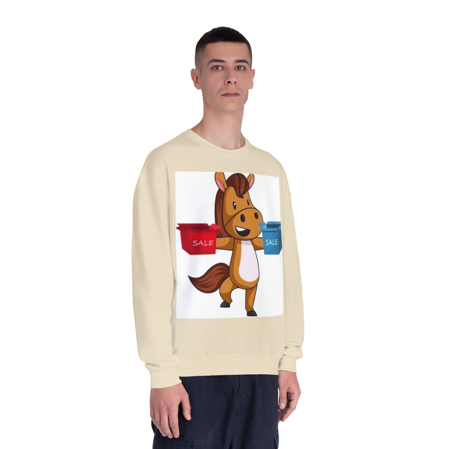 Funny Horse Sale Crewneck Sweatshirt | Unisex NuBlend®