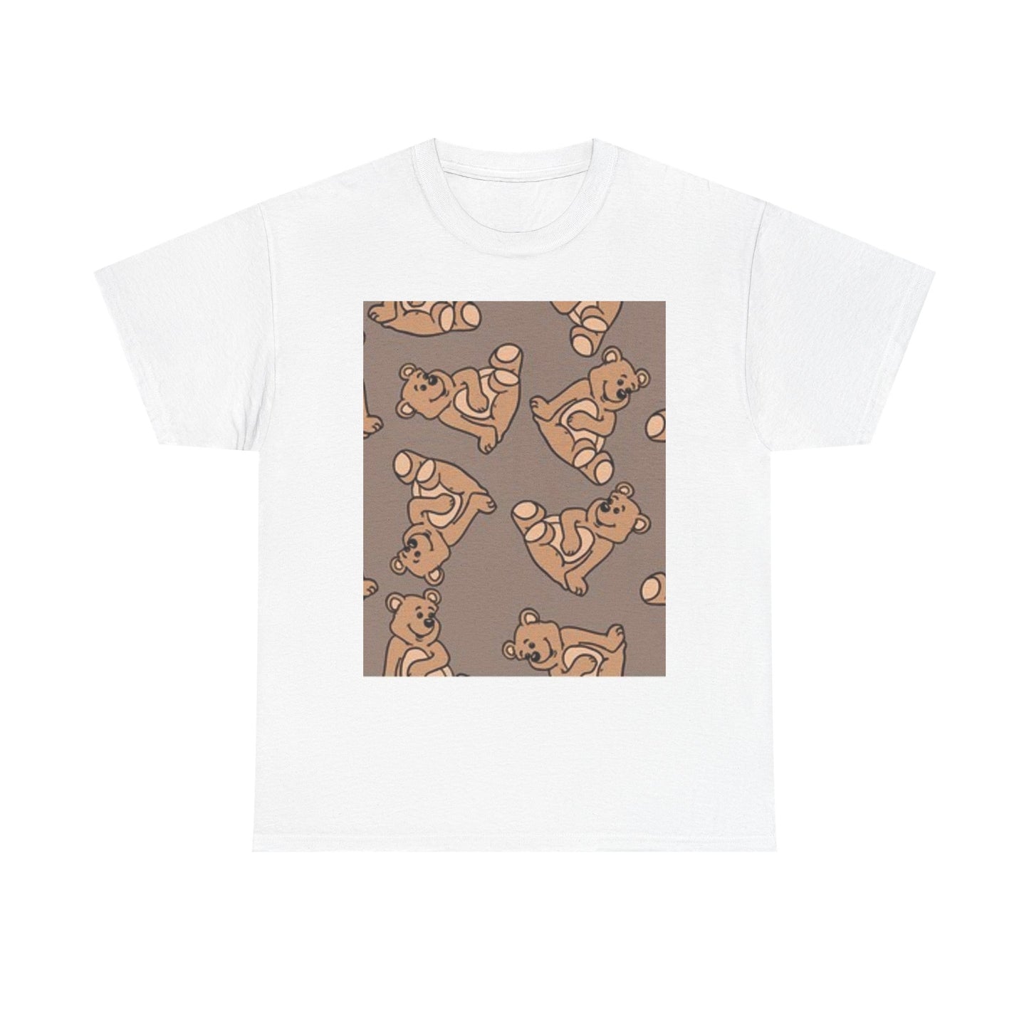 Tropical Bird Pattern Unisex Heavy Cotton Tee - Vibrant Summer Style
