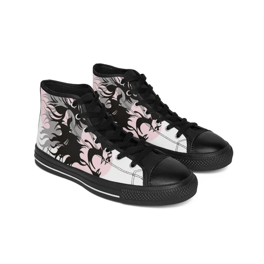 Unique Turtle Print High-Top Sneakers for Men - Stylish and Comfortable Footwear