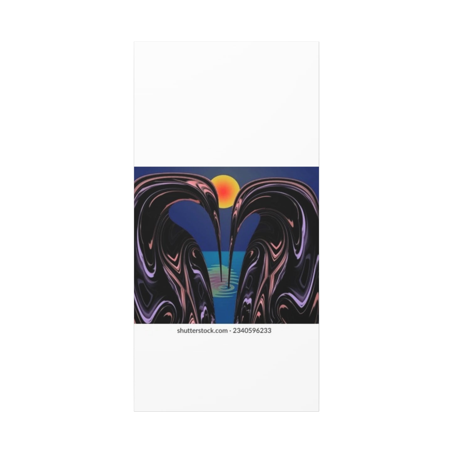 Romantic Abstract Canvas Art - Heart-Shaped Design for Home Decor