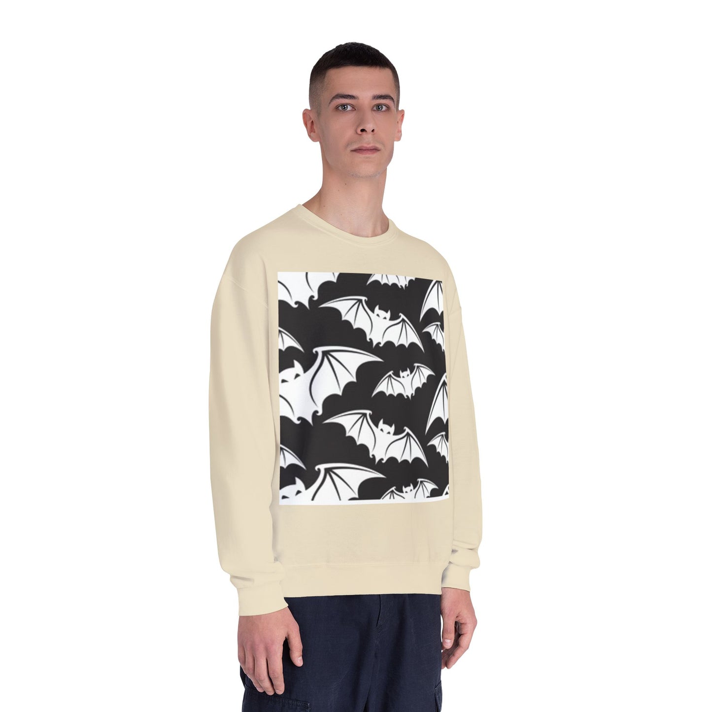 Bats in Flight Unisex Crewneck Sweatshirt - Cozy Halloween Spirit