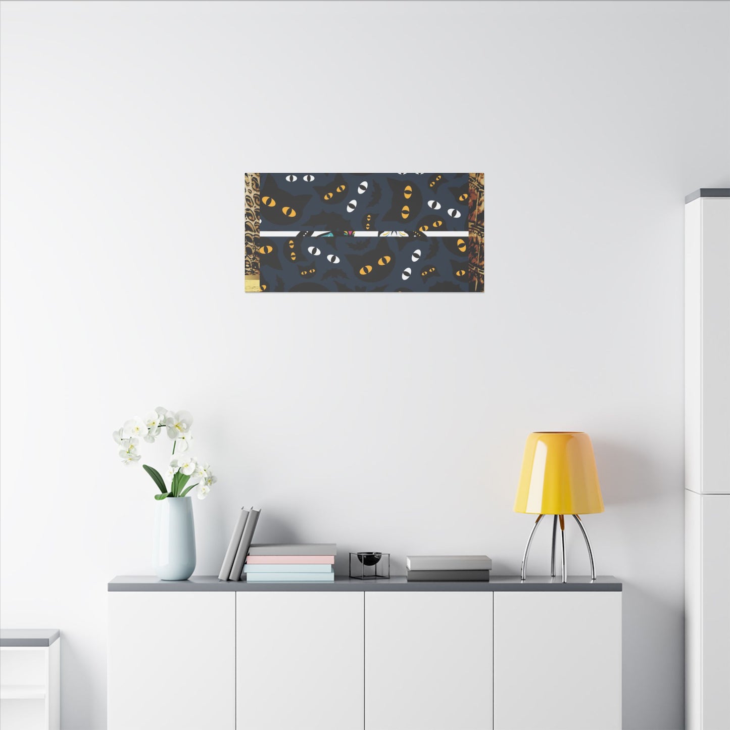 Day of the Dead Pet Canvas Art - Colorful Cat and Dog Wall Decor