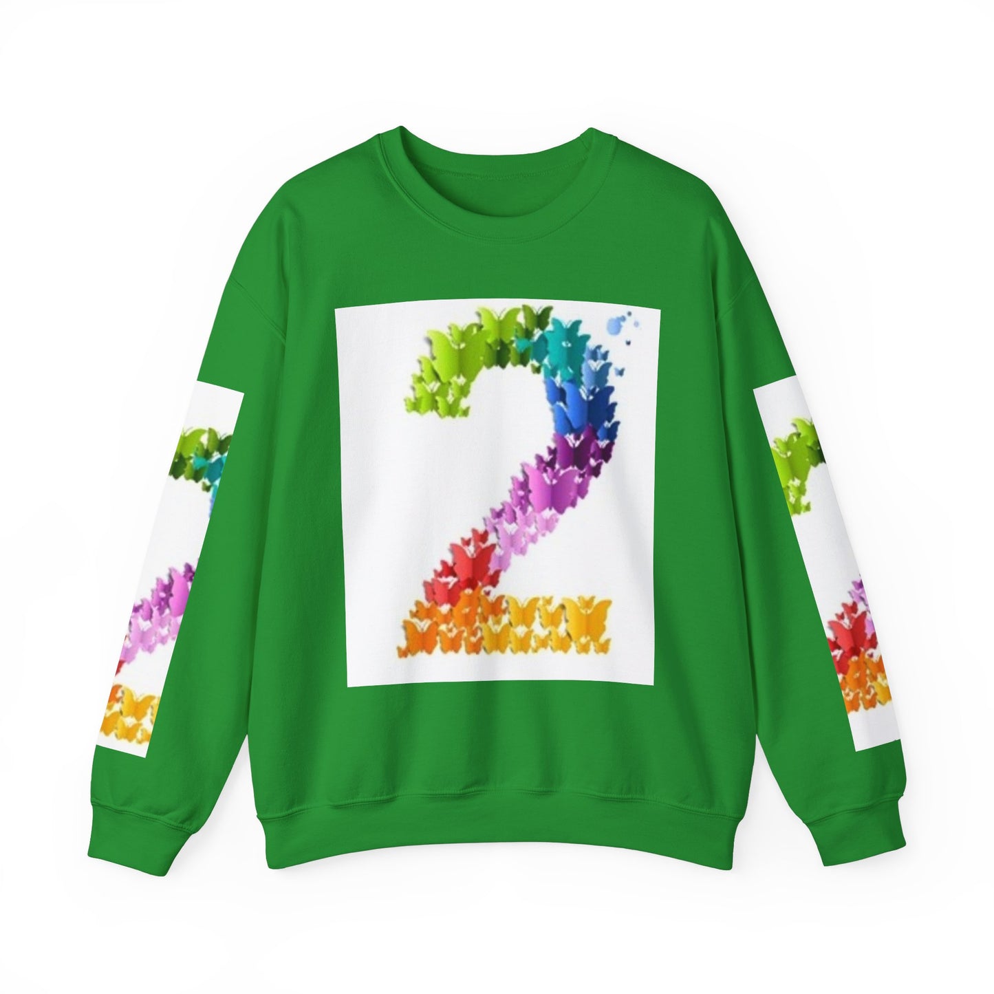 Colorful Floral Number 2 Sweatshirt for Celebrations