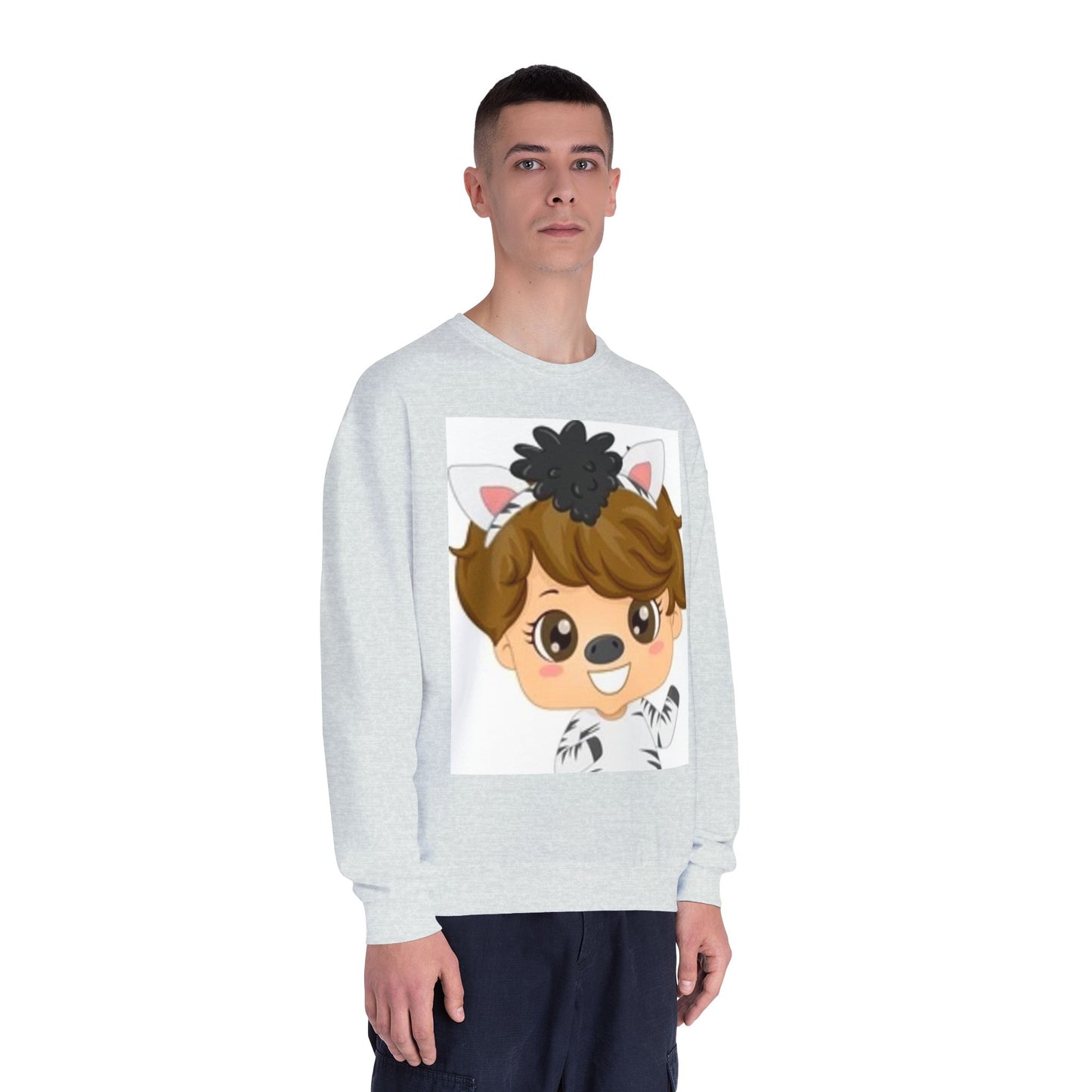 Cute Cartoon Animal Crewneck Sweatshirt for Kids