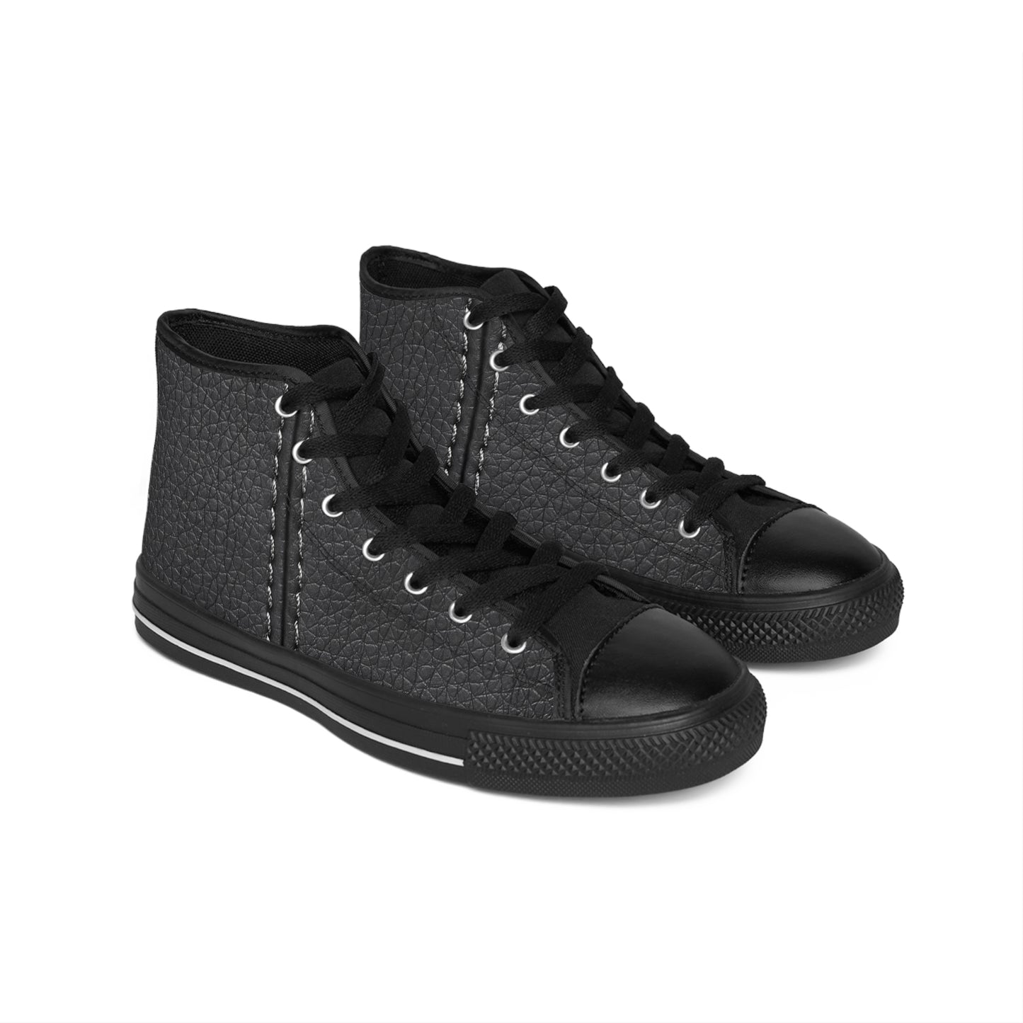 Men's Classic High-Top Sneakers – Stylish Black Casual Footwear for Everyday Wear