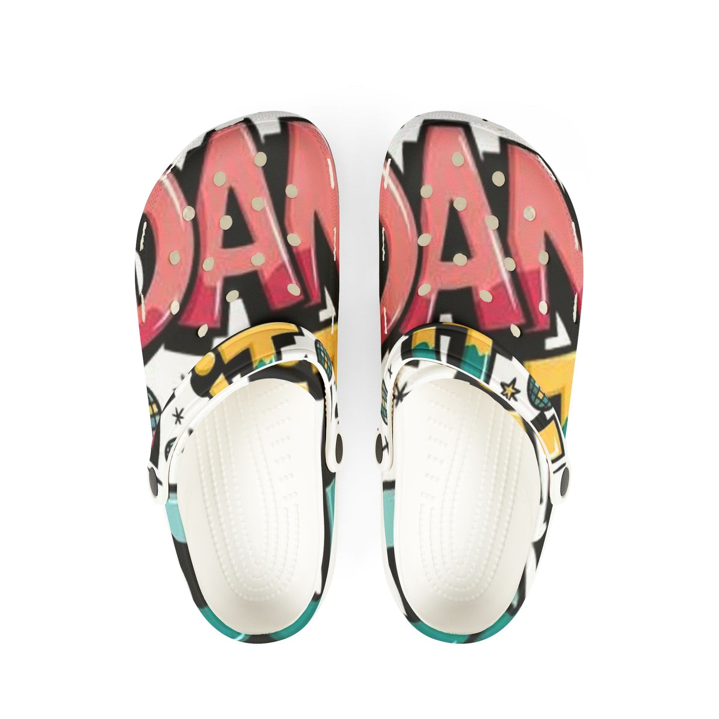 Colorful Graffiti EVA Foam Shoes for Casual Comfort