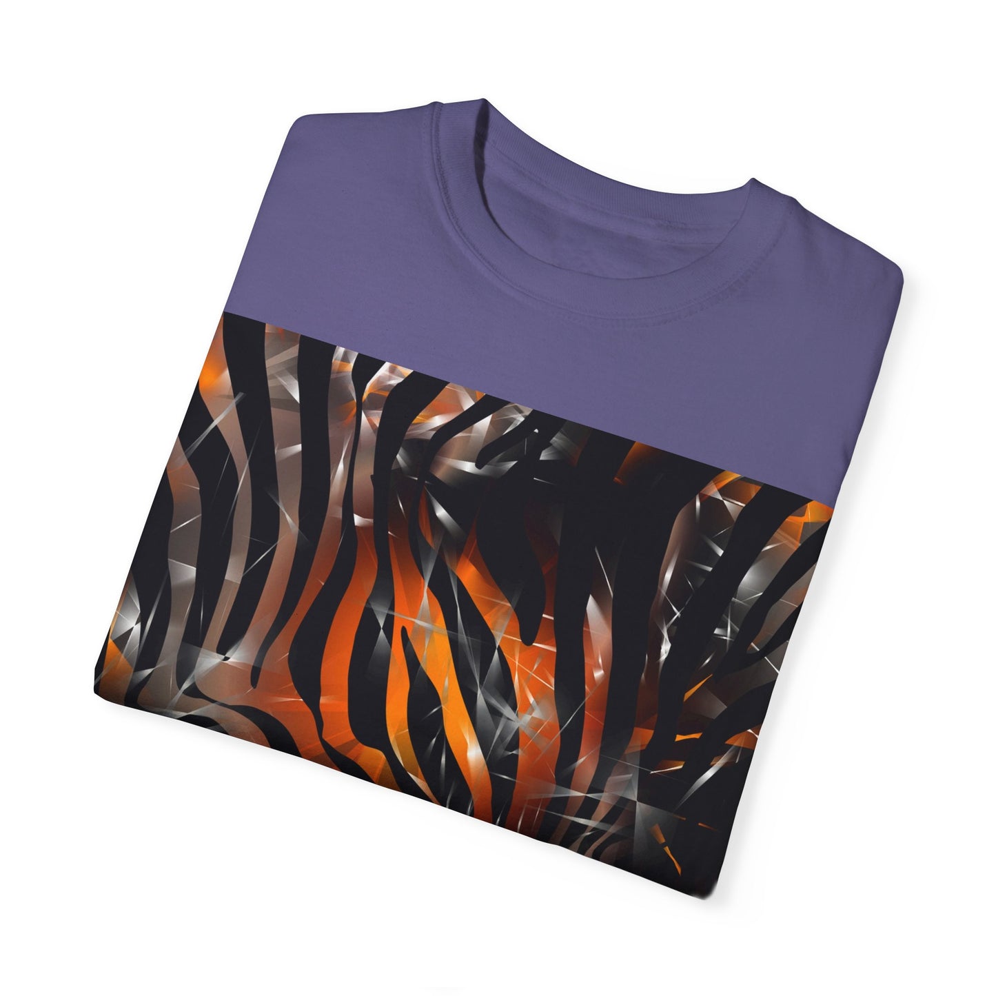 Vibrant Jungle Print Unisex Garment-Dyed T-Shirt