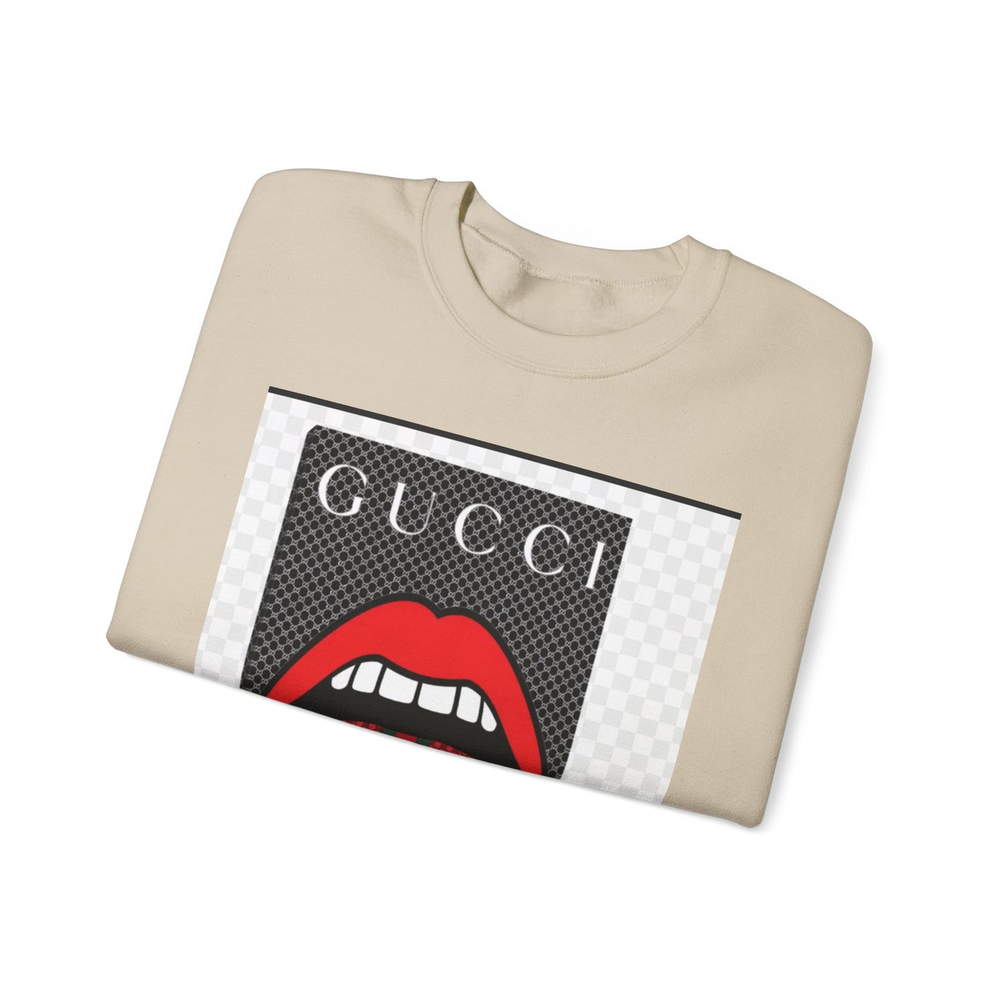 Gucci Inspired Unisex Heavy Blend Crewneck Sweatshirt - Bold Graphic Design