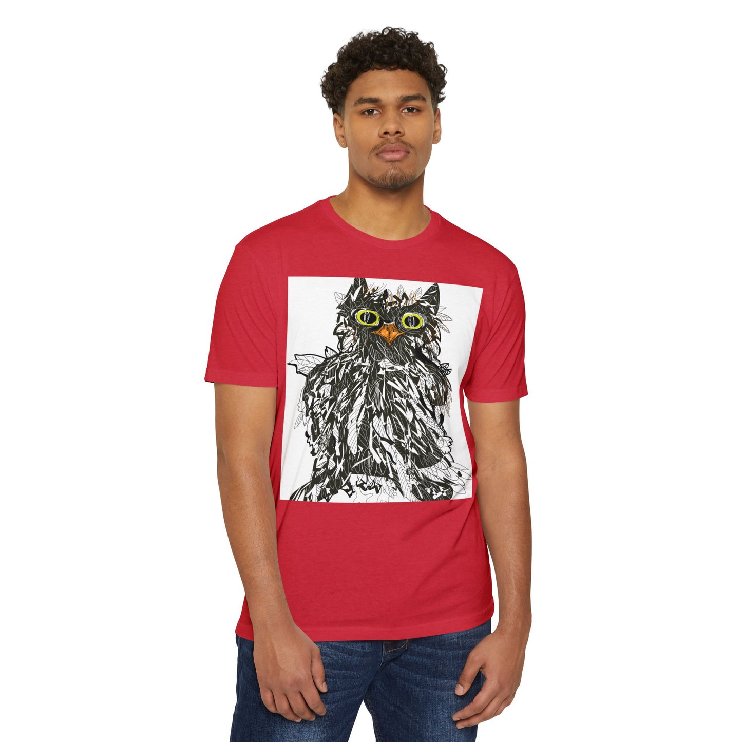 Whimsical Cat Graphic Unisex T-Shirt - Fun & Artsy Apparel