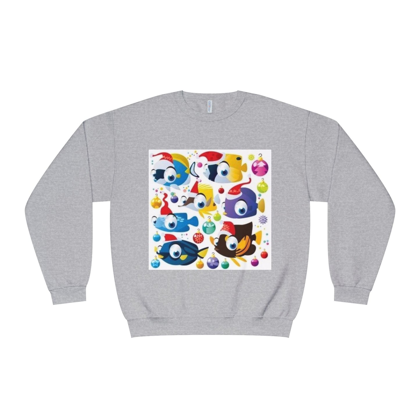 Whimsical Colorful Crewneck Sweatshirt – Fun Cartoon Design