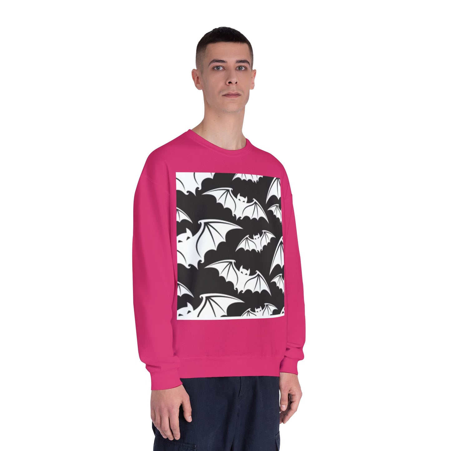 Bats in Flight Unisex Crewneck Sweatshirt - Cozy Halloween Spirit