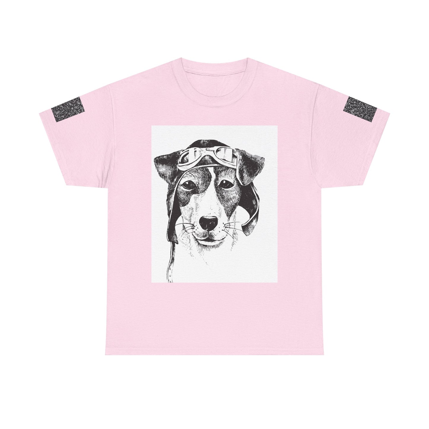 Vintage Aviator Dog Unisex Heavy Cotton Tee