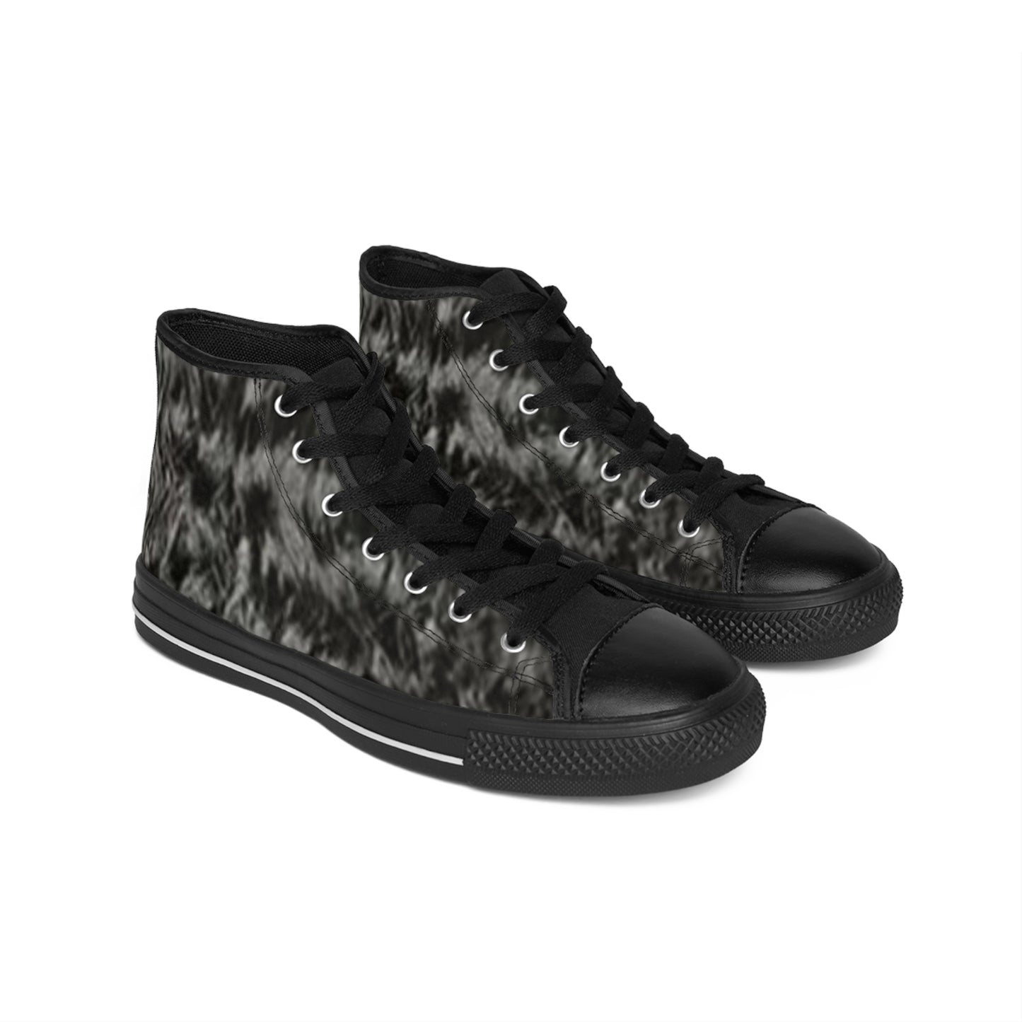 Men's Classic Sneakers with Unique Grey Pattern - Comfortable and Stylish Footwear