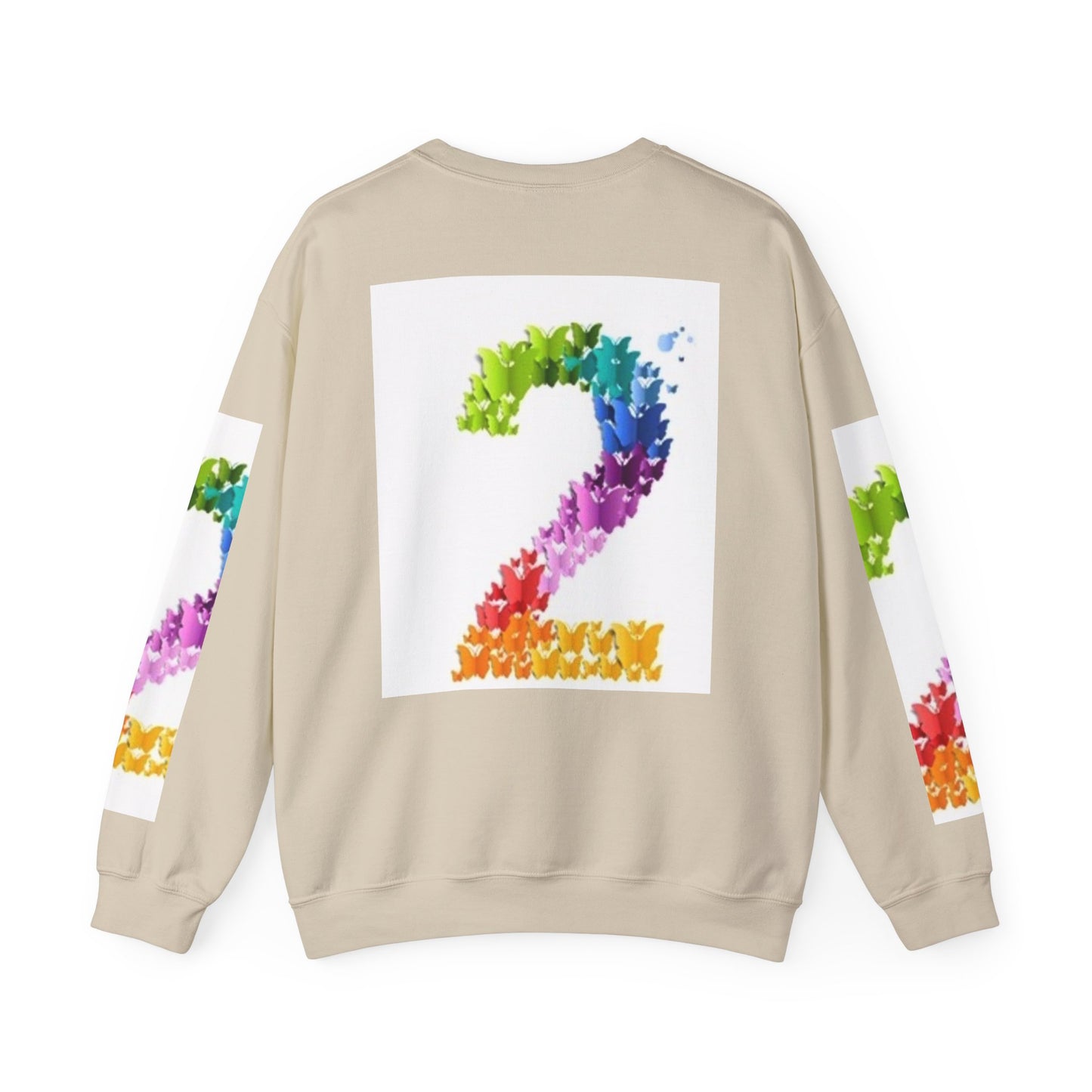 Colorful Floral Number 2 Sweatshirt for Celebrations