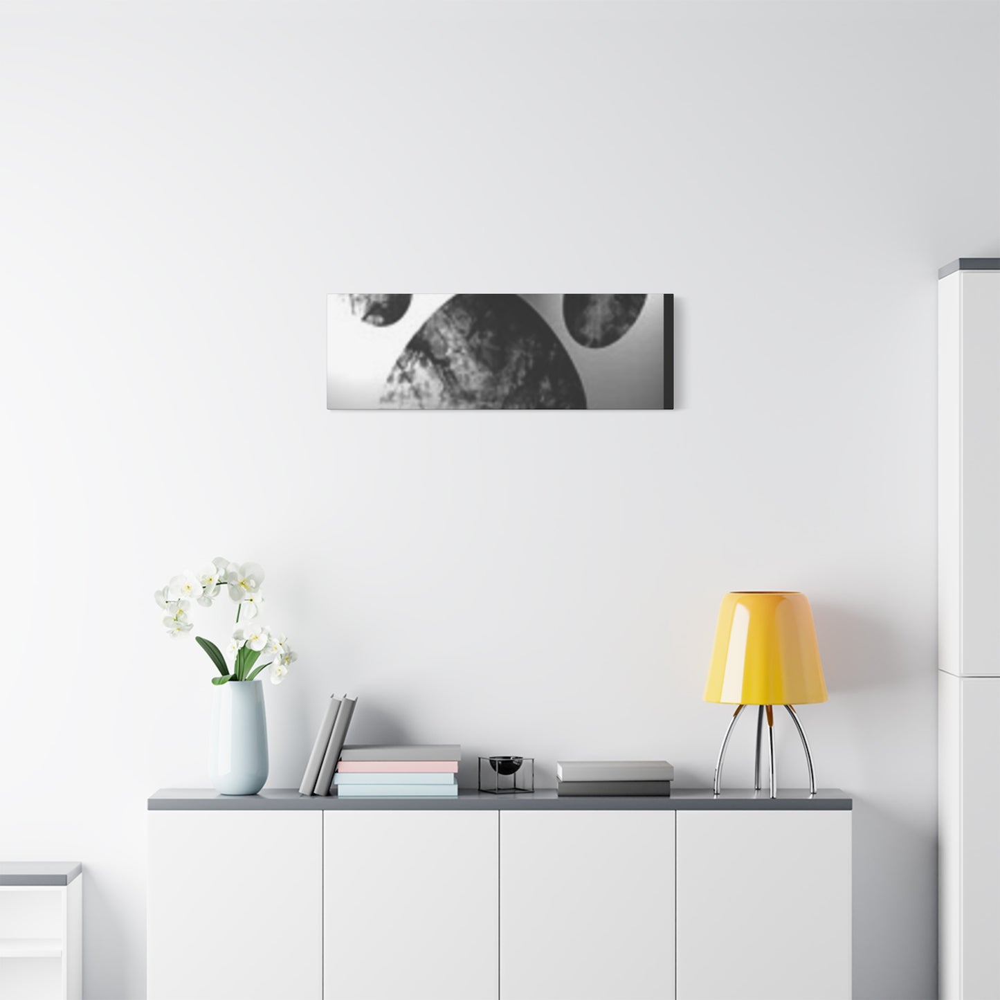 Black Paw Print Canvas Art - Modern Animal Decor for Pet Lovers