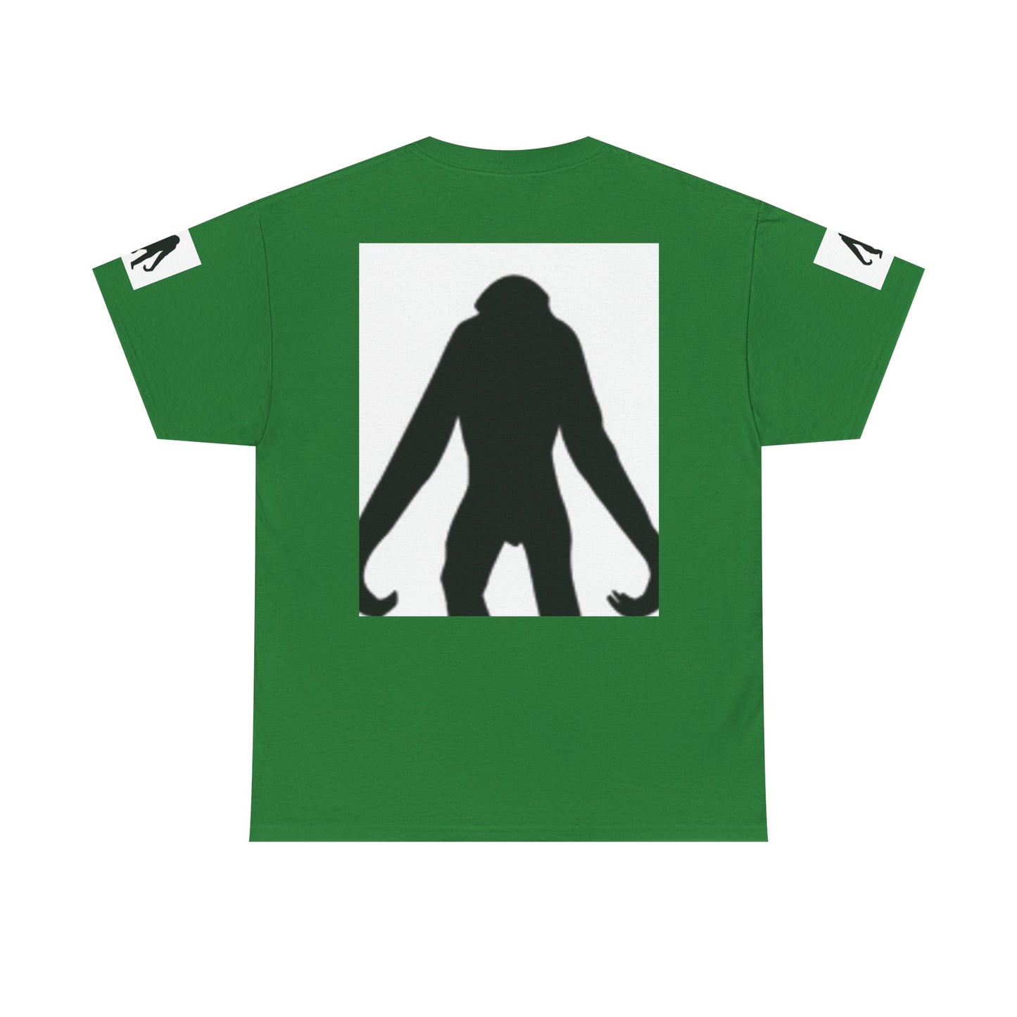 Unisex Heavy Cotton Tee - Bold Monkey Silhouette Tee for Animal Lovers