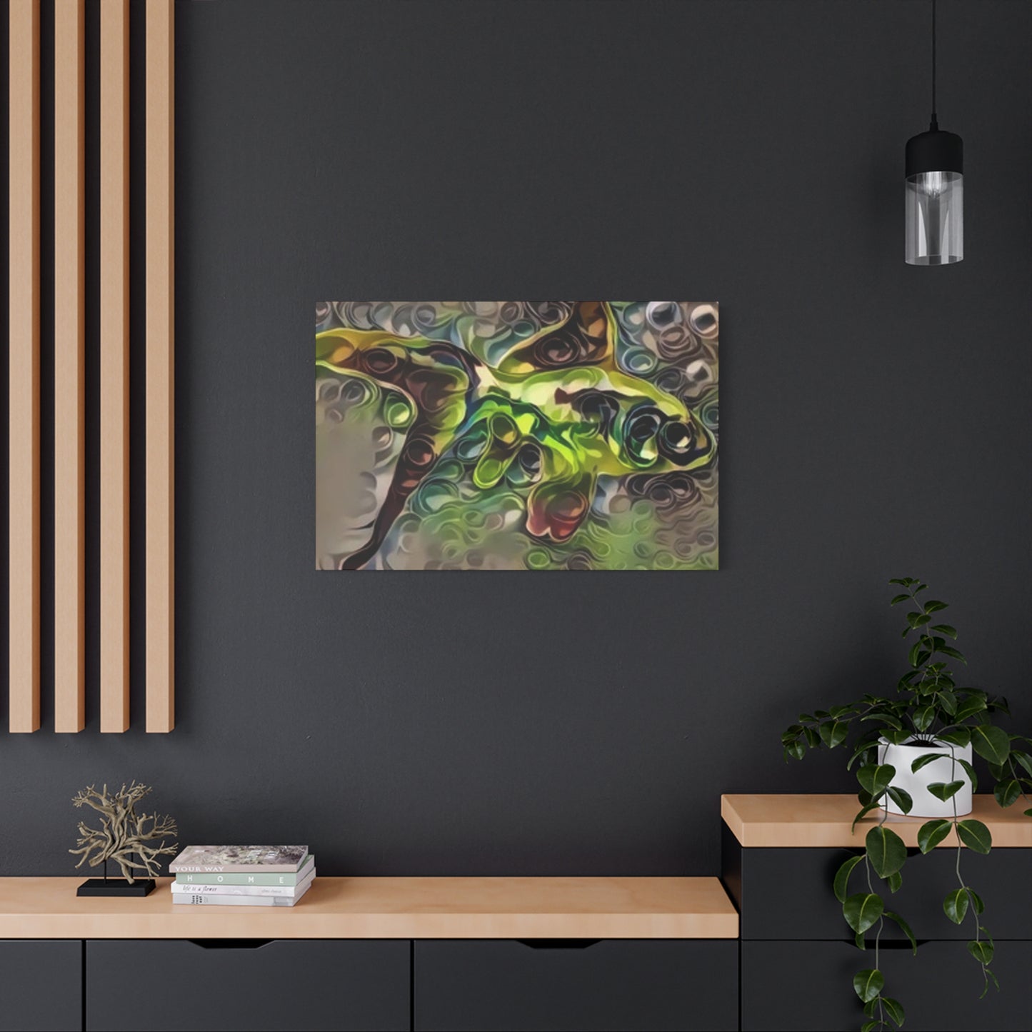 Abstract Nature Canvas Art - Stretched Matte Wall Decor