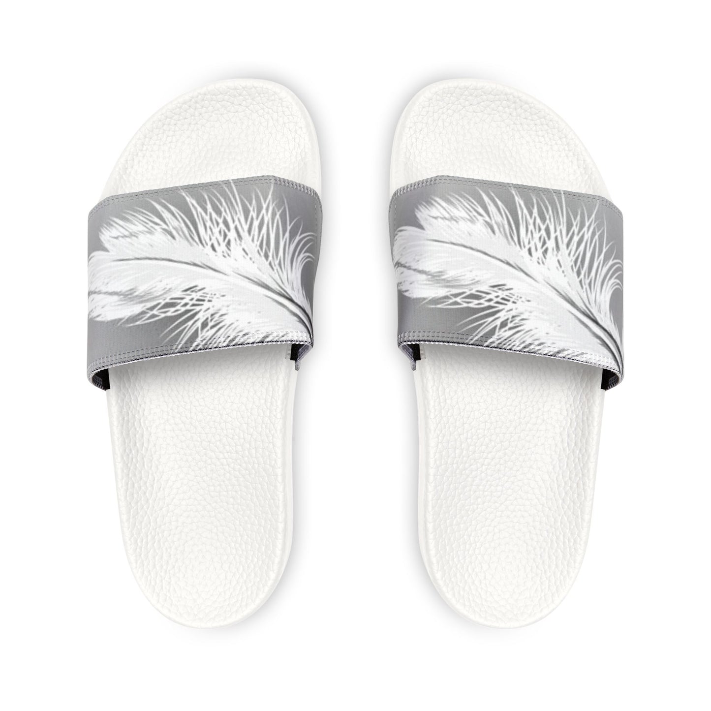 Men's Feather Print Removable-Strap Sandals - Lightweight and Comfortable Flip Flops