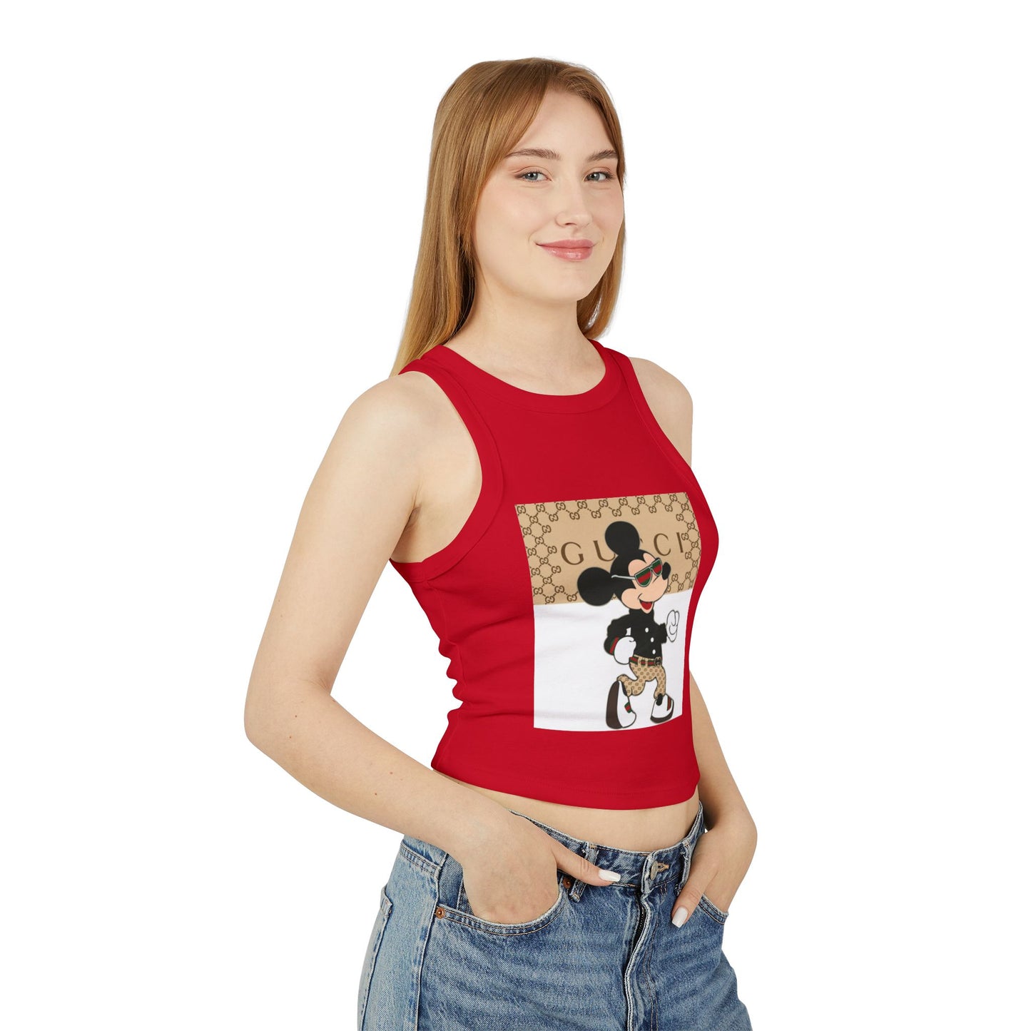Women's Micro Rib Racer Tank Top
