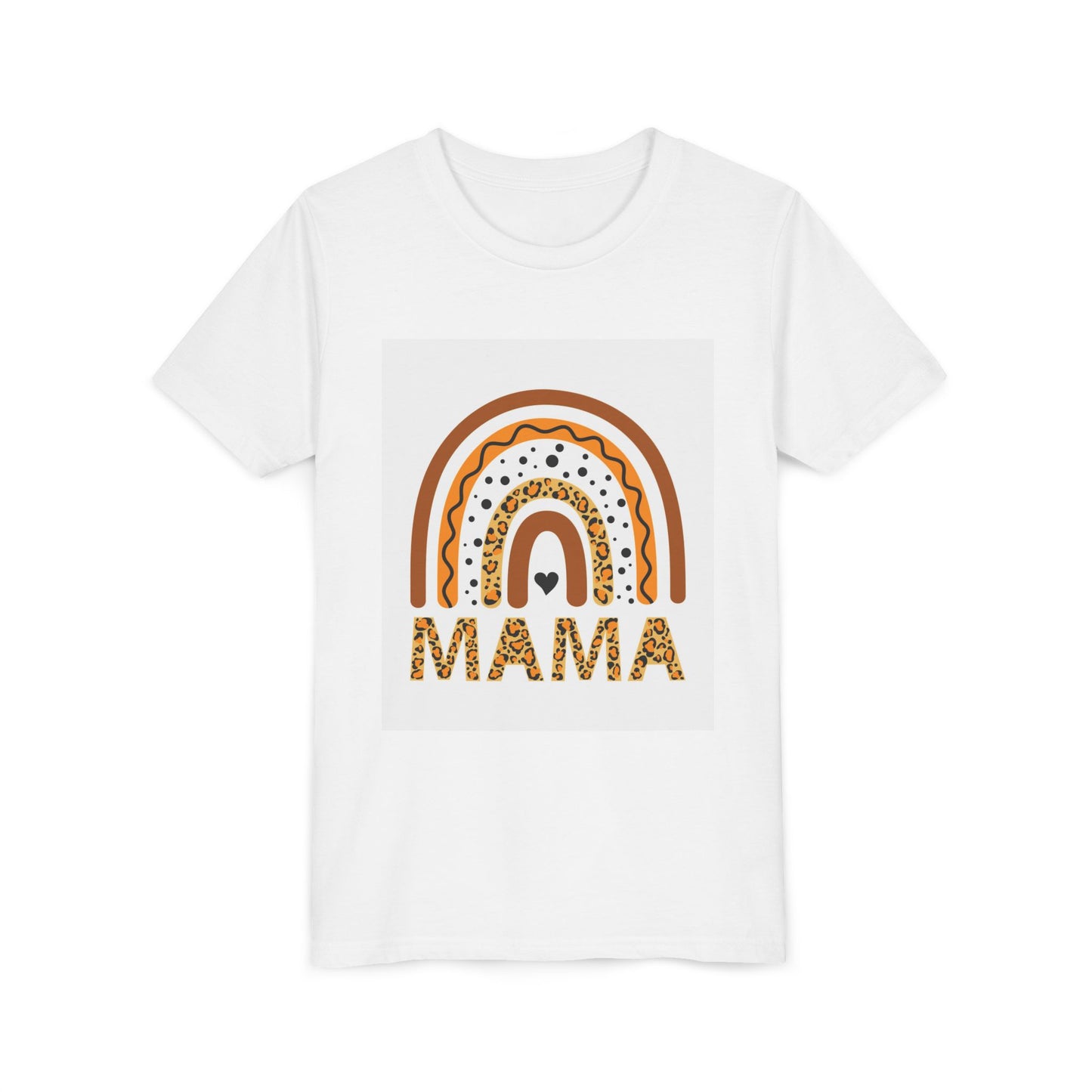 Mama Rainbow Youth Tee - Trendy Short Sleeve T-Shirt for Kids