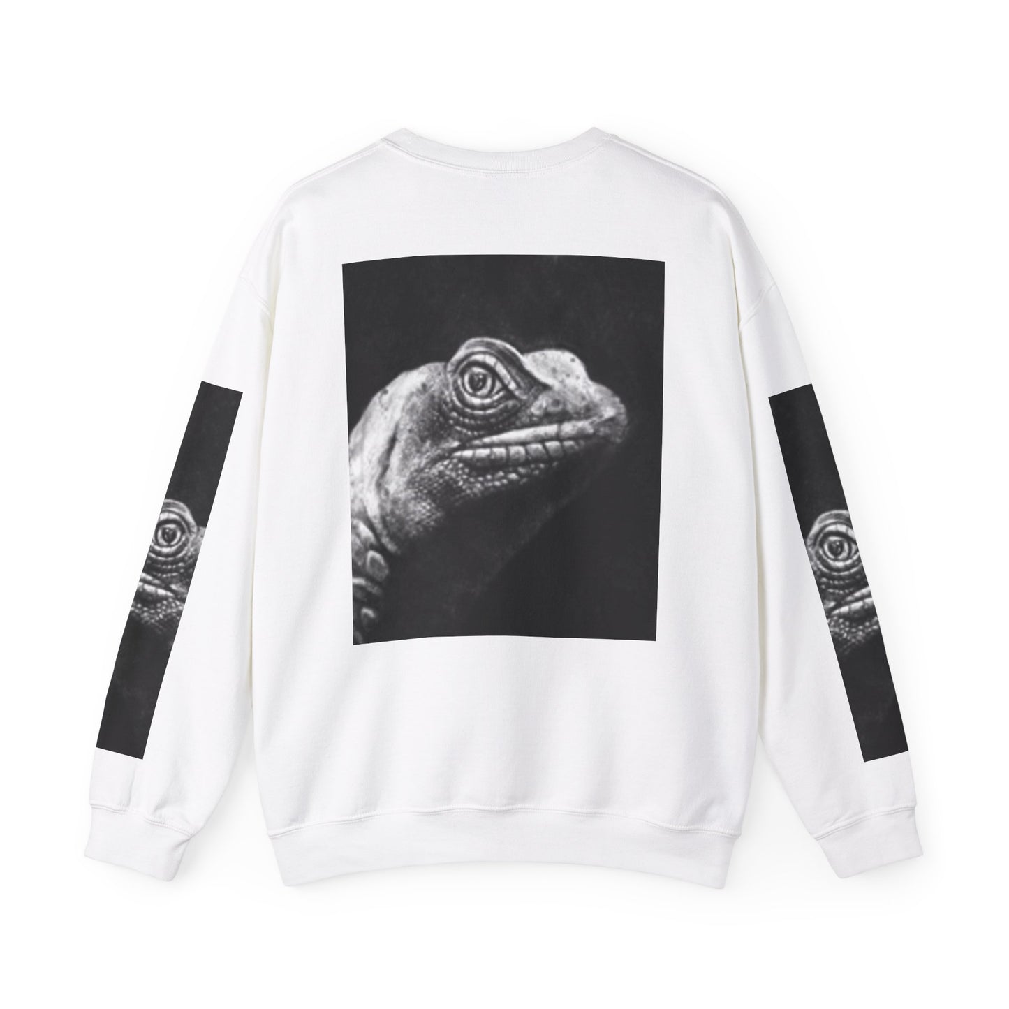 Unique Unisex Crewneck Sweatshirt with Bold Lizard Design