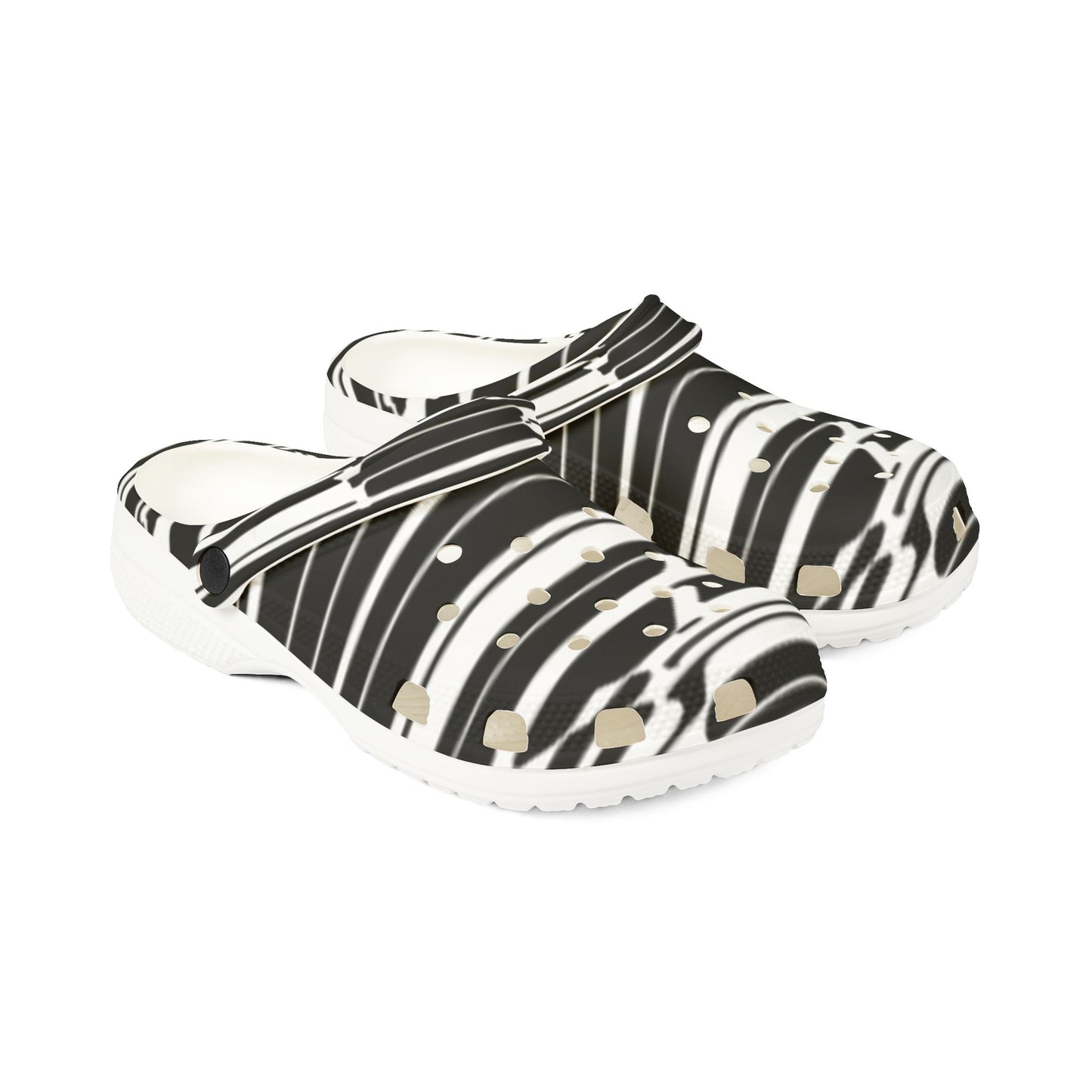 Stylish EVA Foam Rubber Clogs with Abstract Pattern