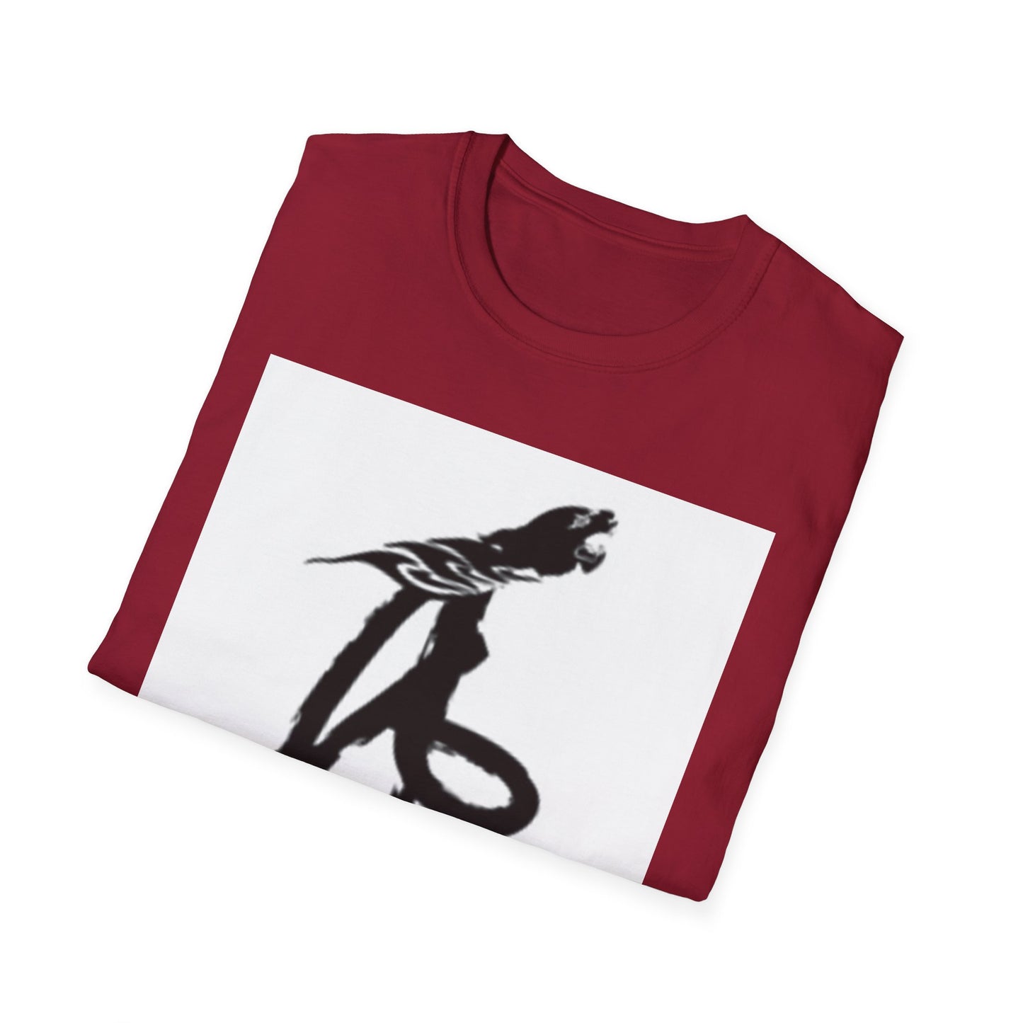 Unisex Softstyle T-Shirt - Black Bird Design for Nature Lovers