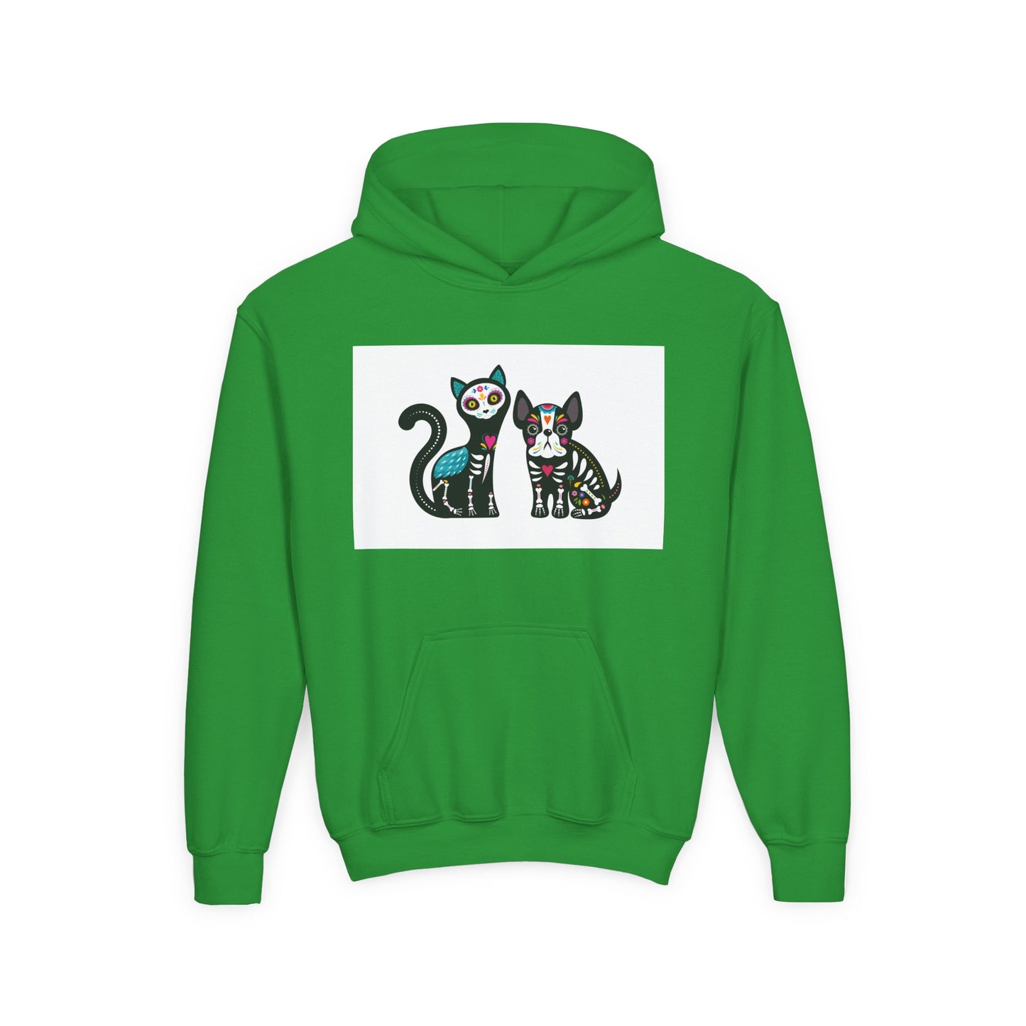 Fun Dino & Nature Youth Hoodie - Colorful Kids Sweatshirt