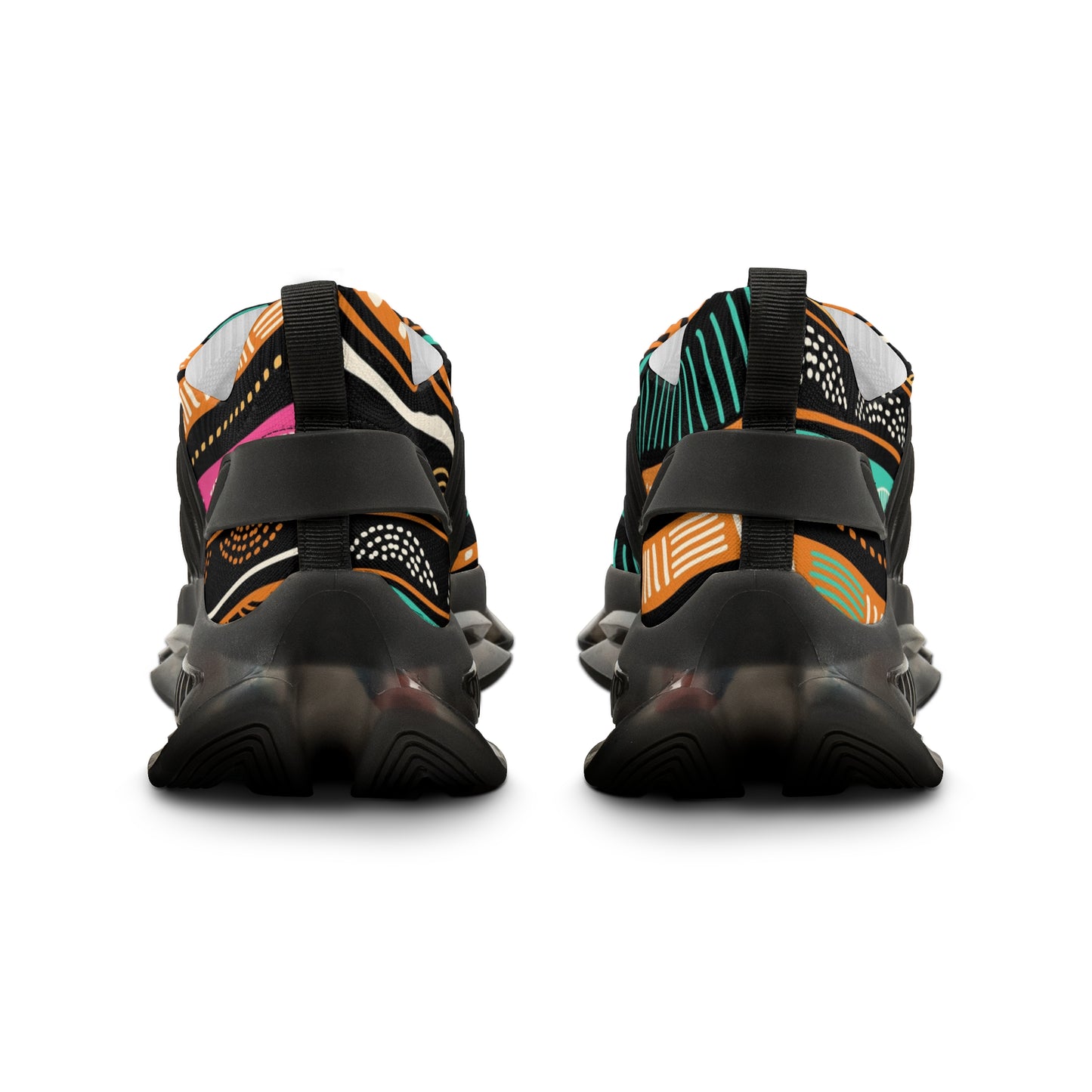 Men's Stylish Mesh Sneakers - Tribal Pattern Athletic Shoes