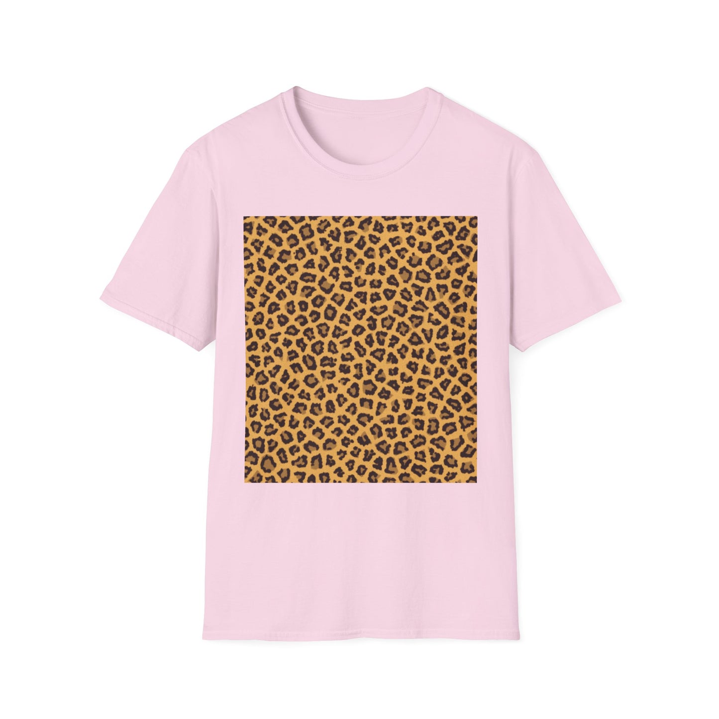 Leopard Print Unisex Softstyle T-Shirt - Trendy Casual Wear