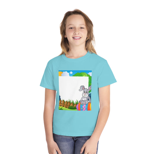 Adorable Bunny Youth Midweight Tee - Perfect for Easter Celebrations