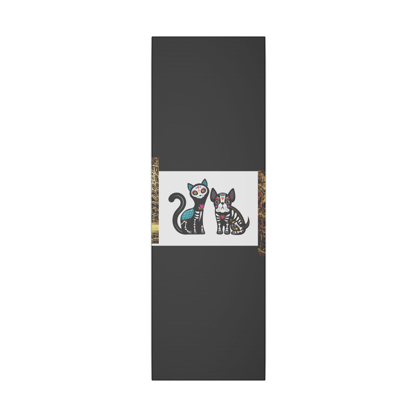 Day of the Dead Pet Canvas Art - Colorful Cat and Dog Wall Decor