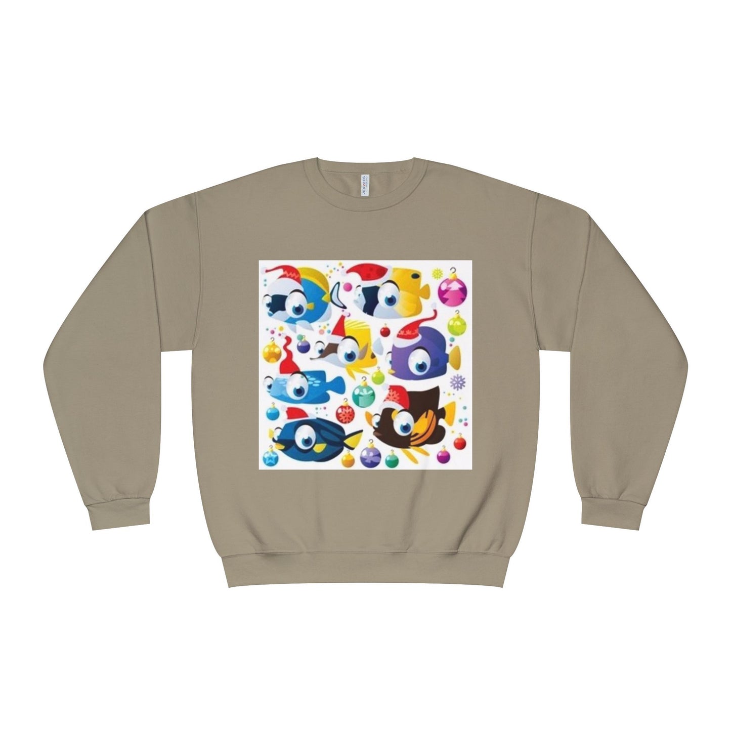 Whimsical Colorful Crewneck Sweatshirt – Fun Cartoon Design