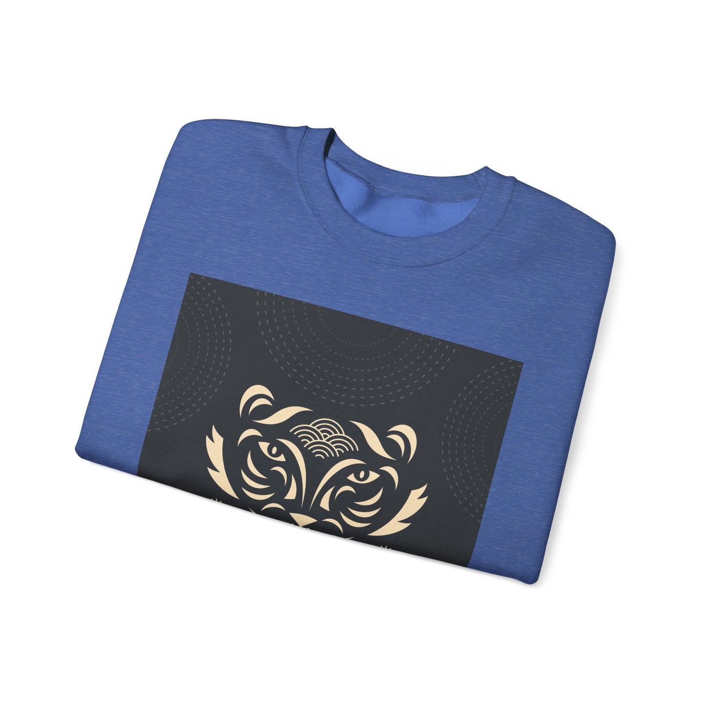 Halloween-Themed Unisex Crewneck Sweatshirt with Spooky Eyes and Bird Design