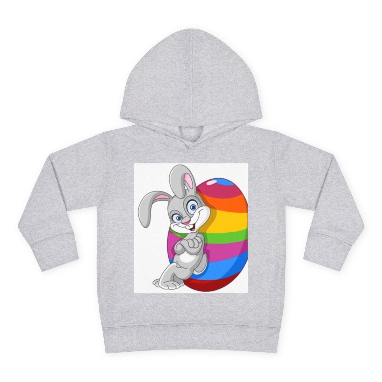 Colorful Easter Bunny Toddler Pullover Hoodie