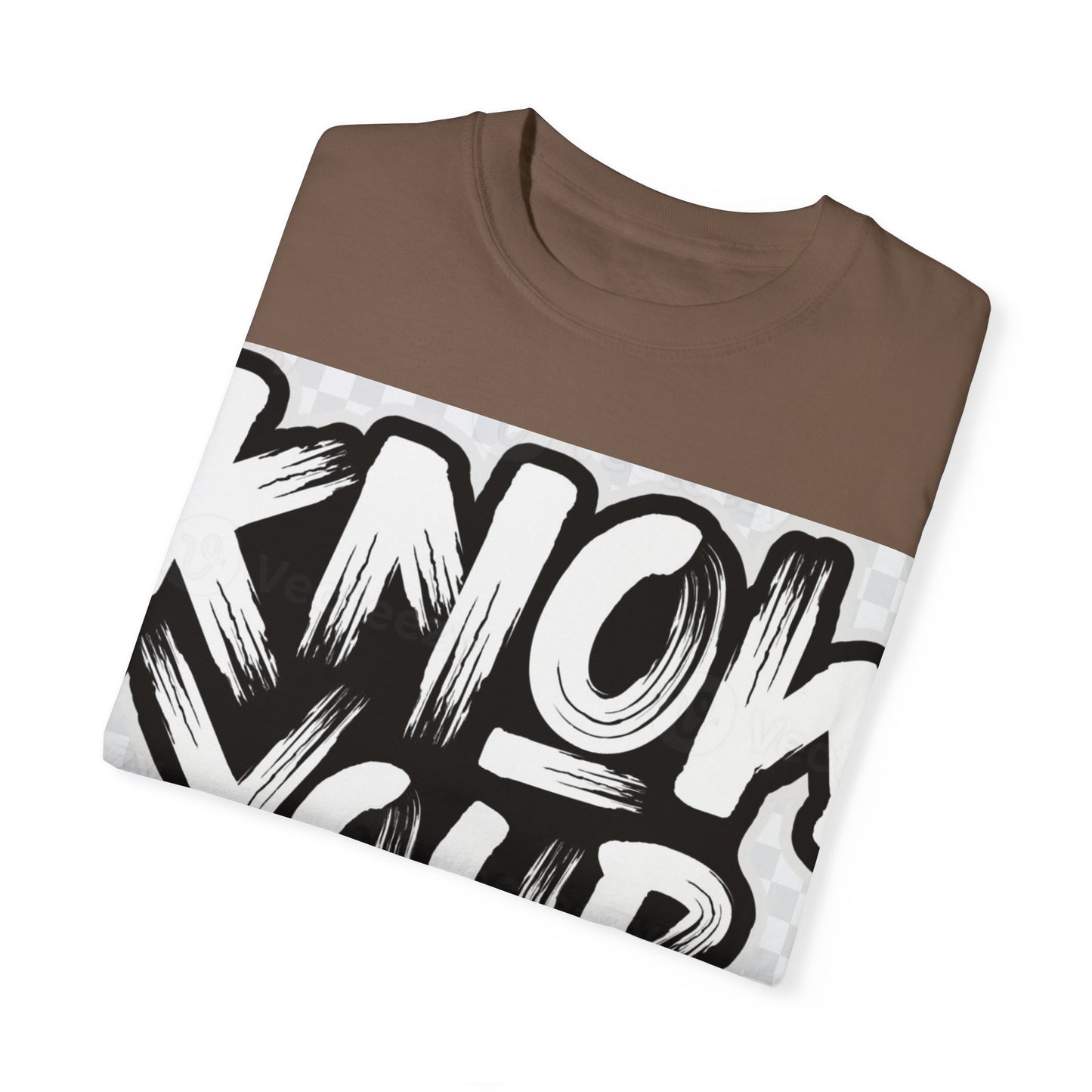 Know Your Worth Unisex Garment-Dyed T-Shirt