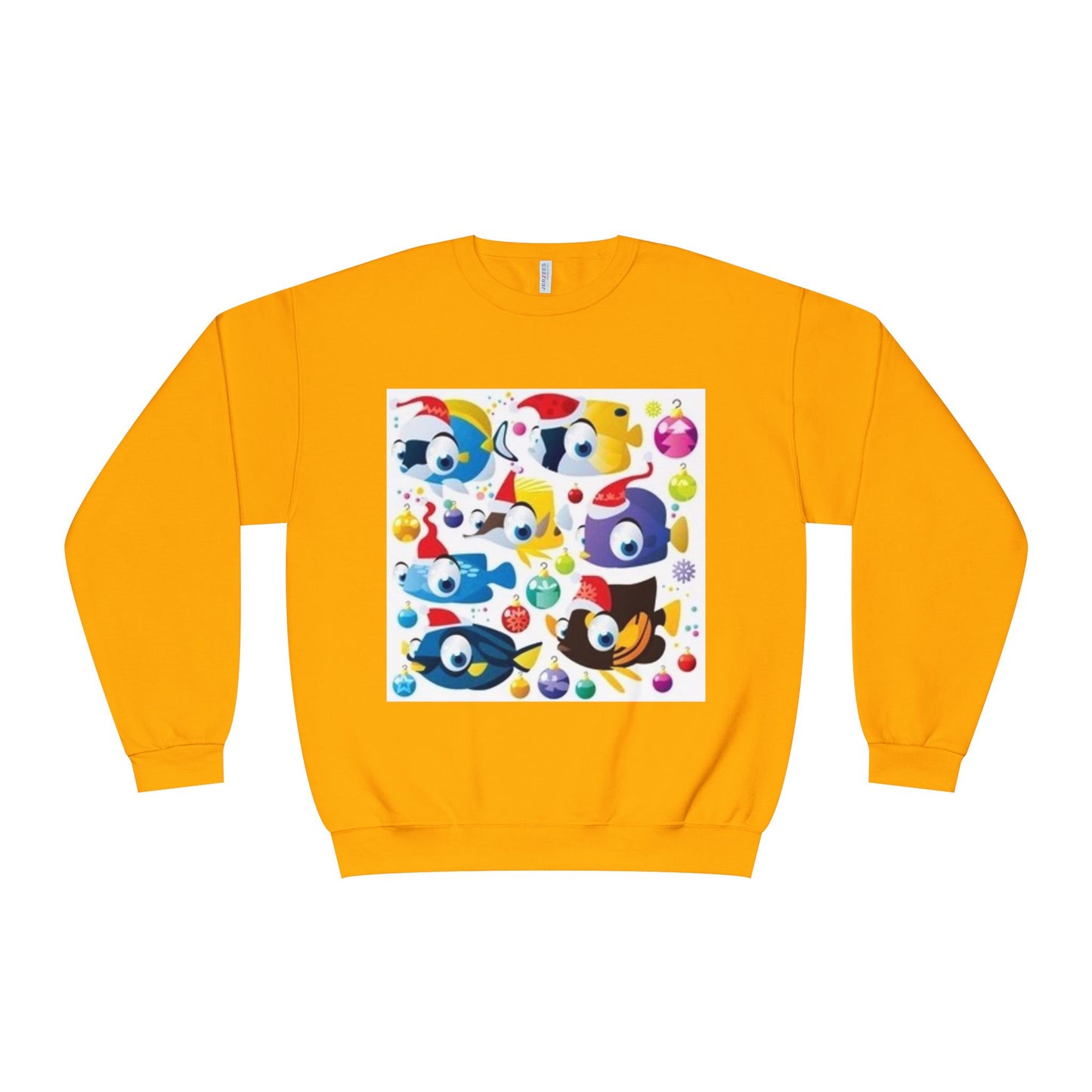 Whimsical Colorful Crewneck Sweatshirt – Fun Cartoon Design