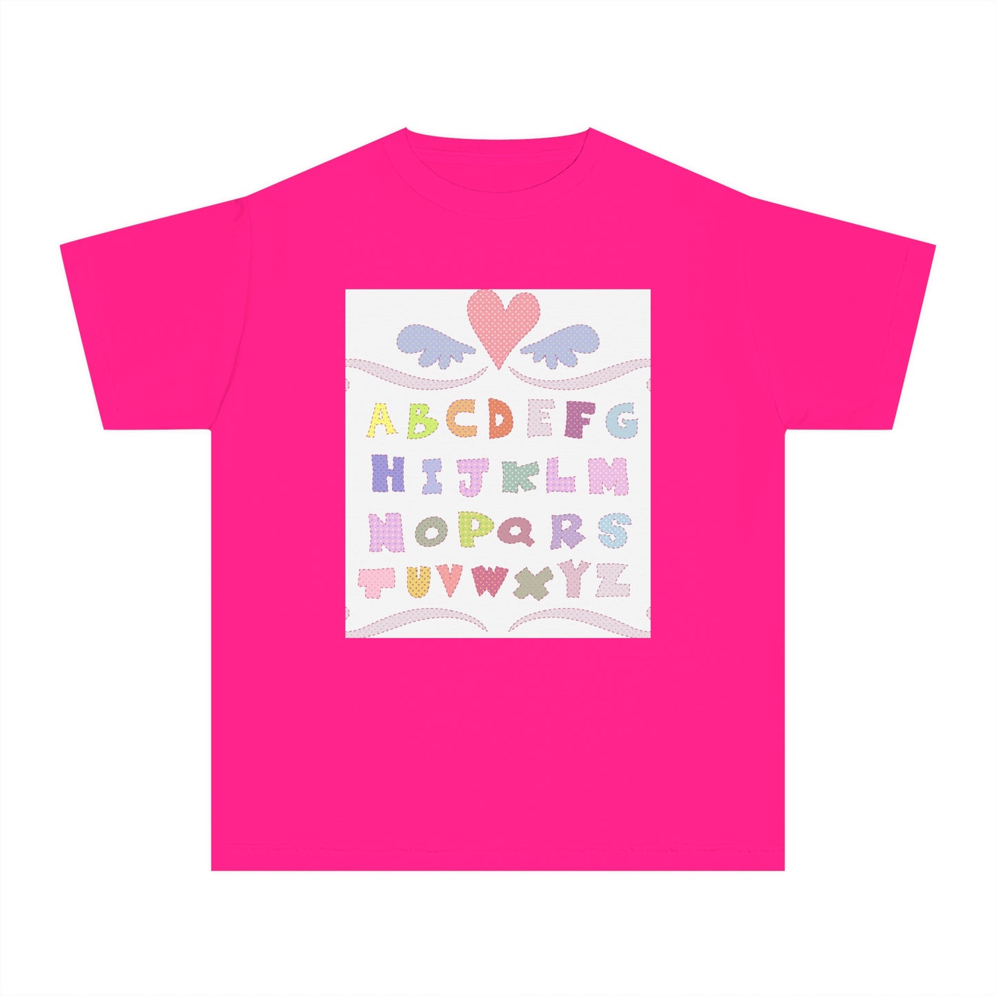 Youth Alphabet Love Tee - Fun & Playful Kids Shirt