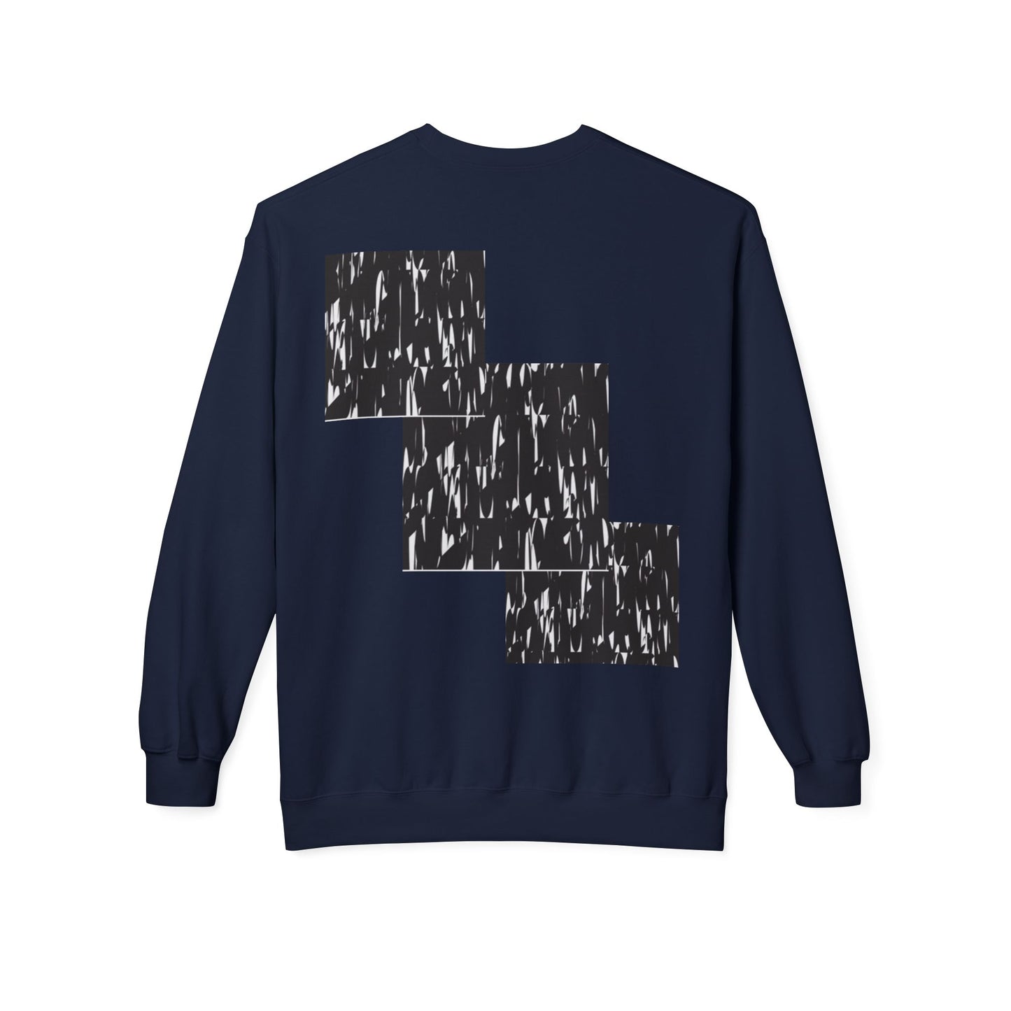 Modern Abstract Fleece Crewneck Sweatshirt - Cozy Unisex Apparel