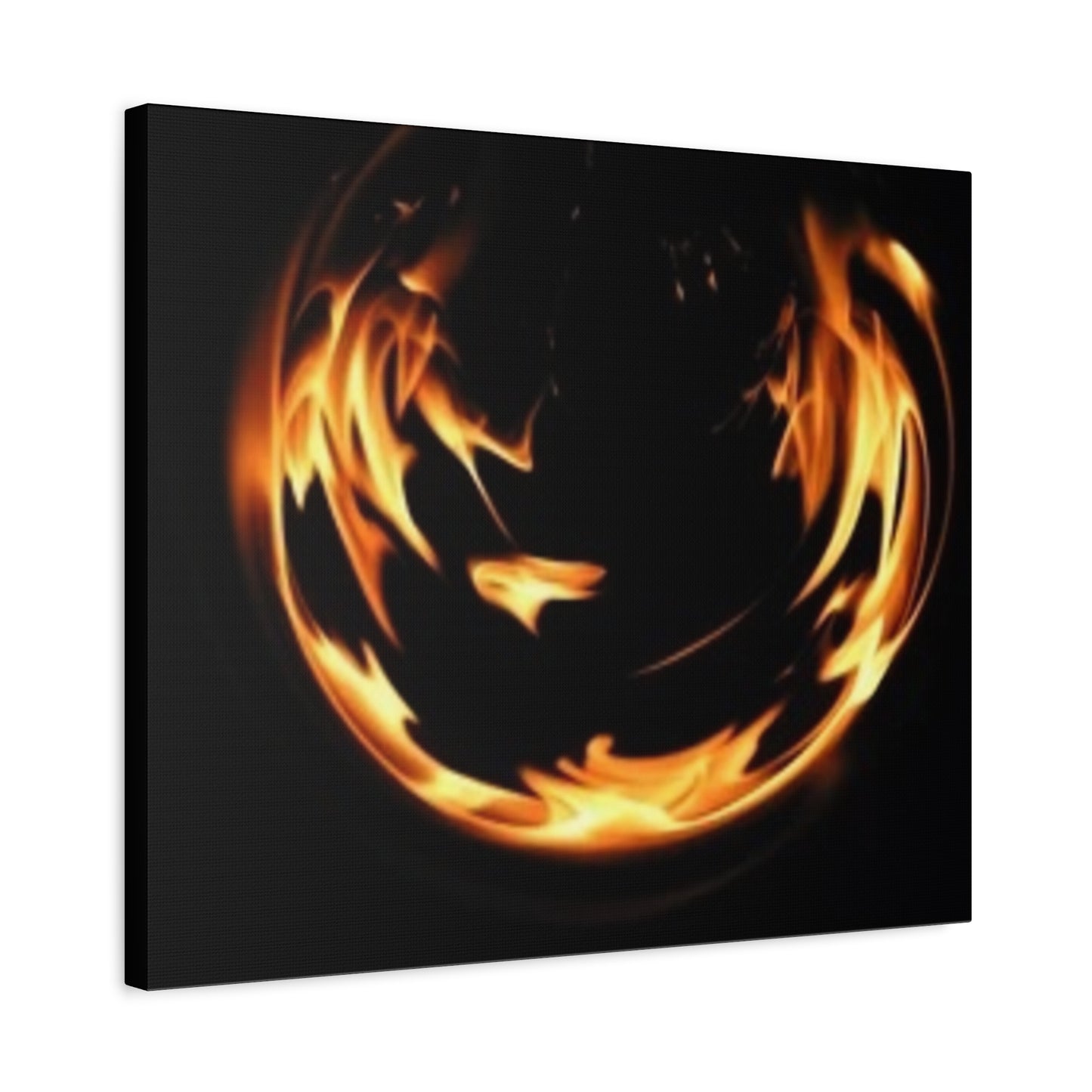 Fire Swirl Matte Canvas Art - Stretched 1.25" Gallery Wrap